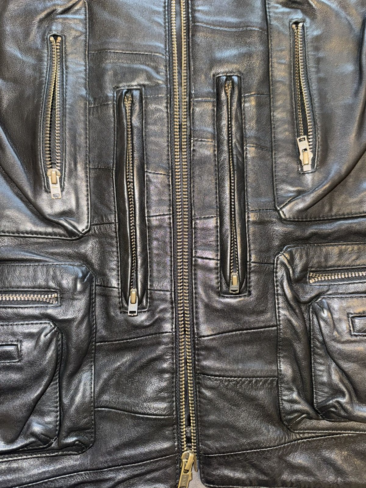 Supreme Supreme Patchwork Leather Cargo Vest Size US S / EU 44-46 / 1 - 5 Thumbnail