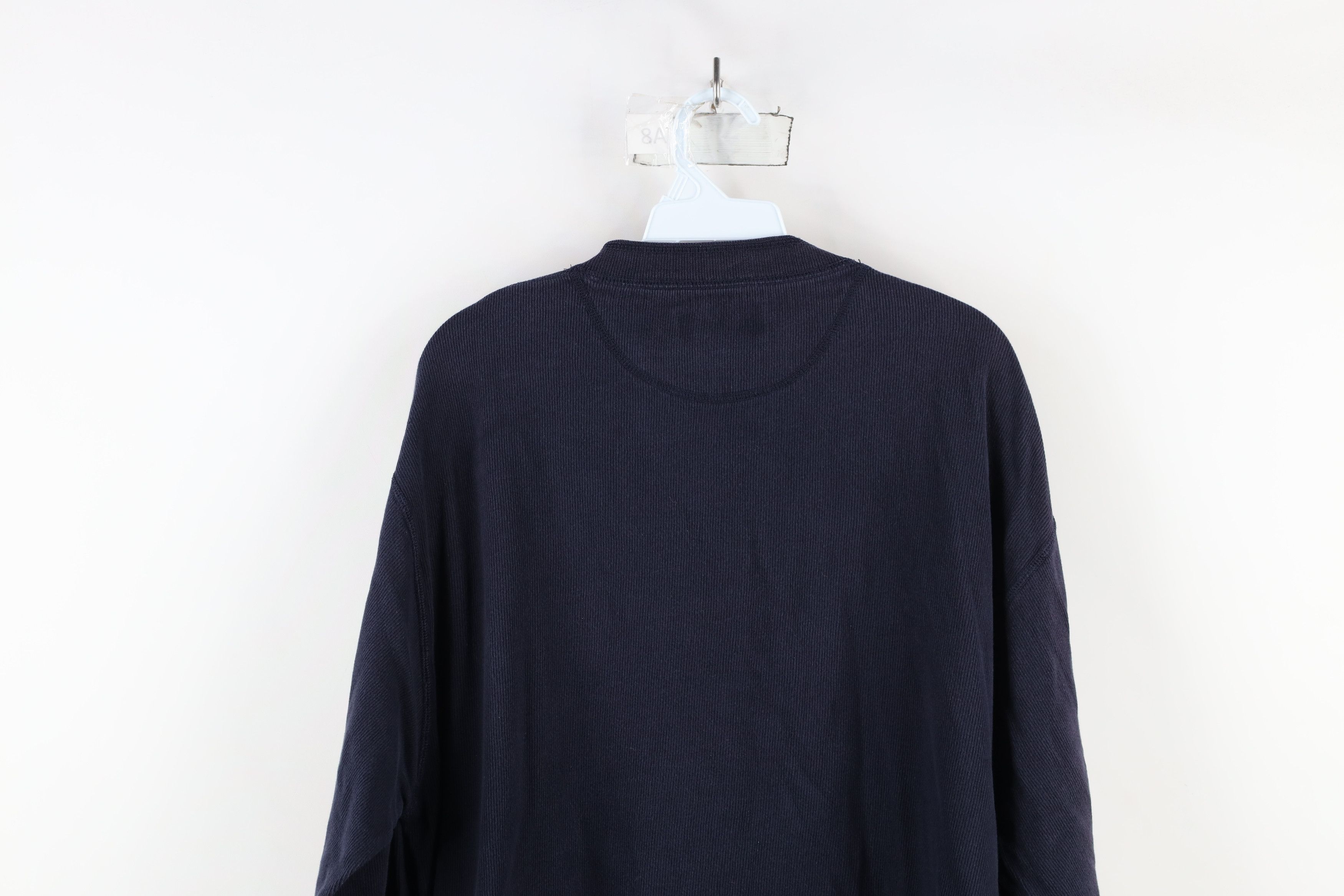 Ralph Lauren × Vintage Vintage 90s Chaps Ralph Lauren Knit Henley T-Shirt Blue Size US XL / EU 56 / 4 - 13 Thumbnail