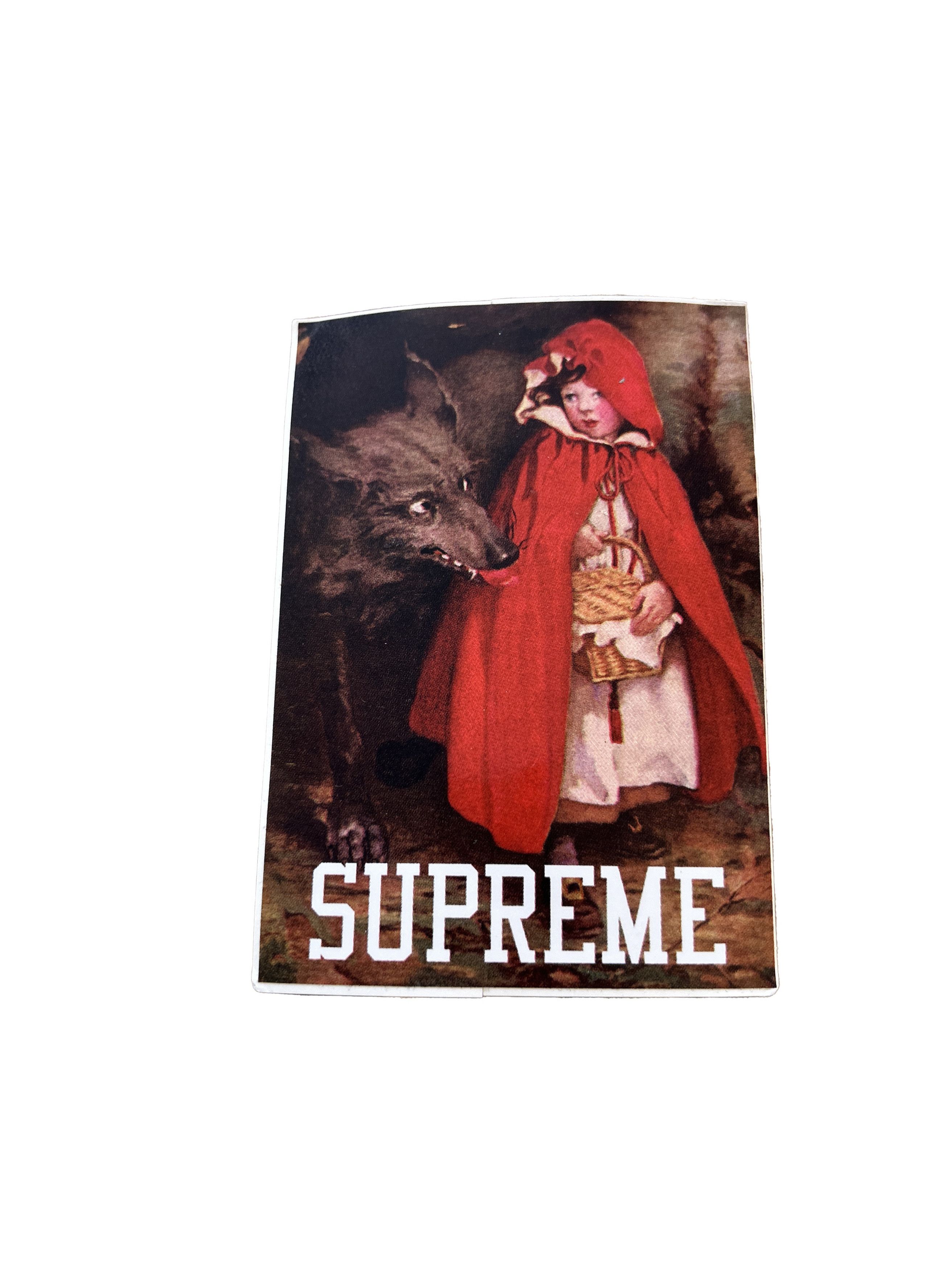 image of Supreme Red Riding Hood Sticker, Men's