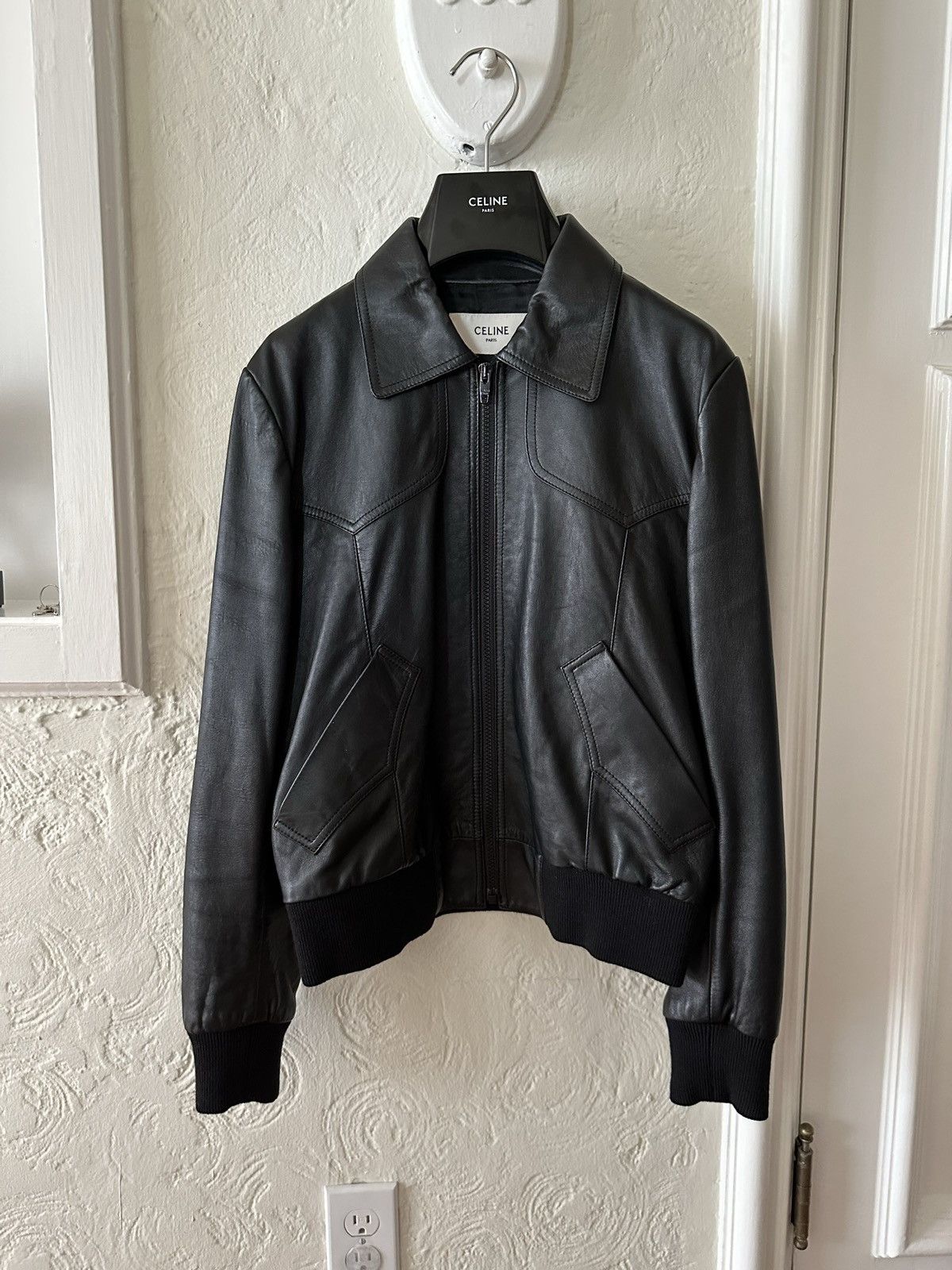 Celine Hedi Slimane Hedi Rare Celine Leather Blouson Grailed