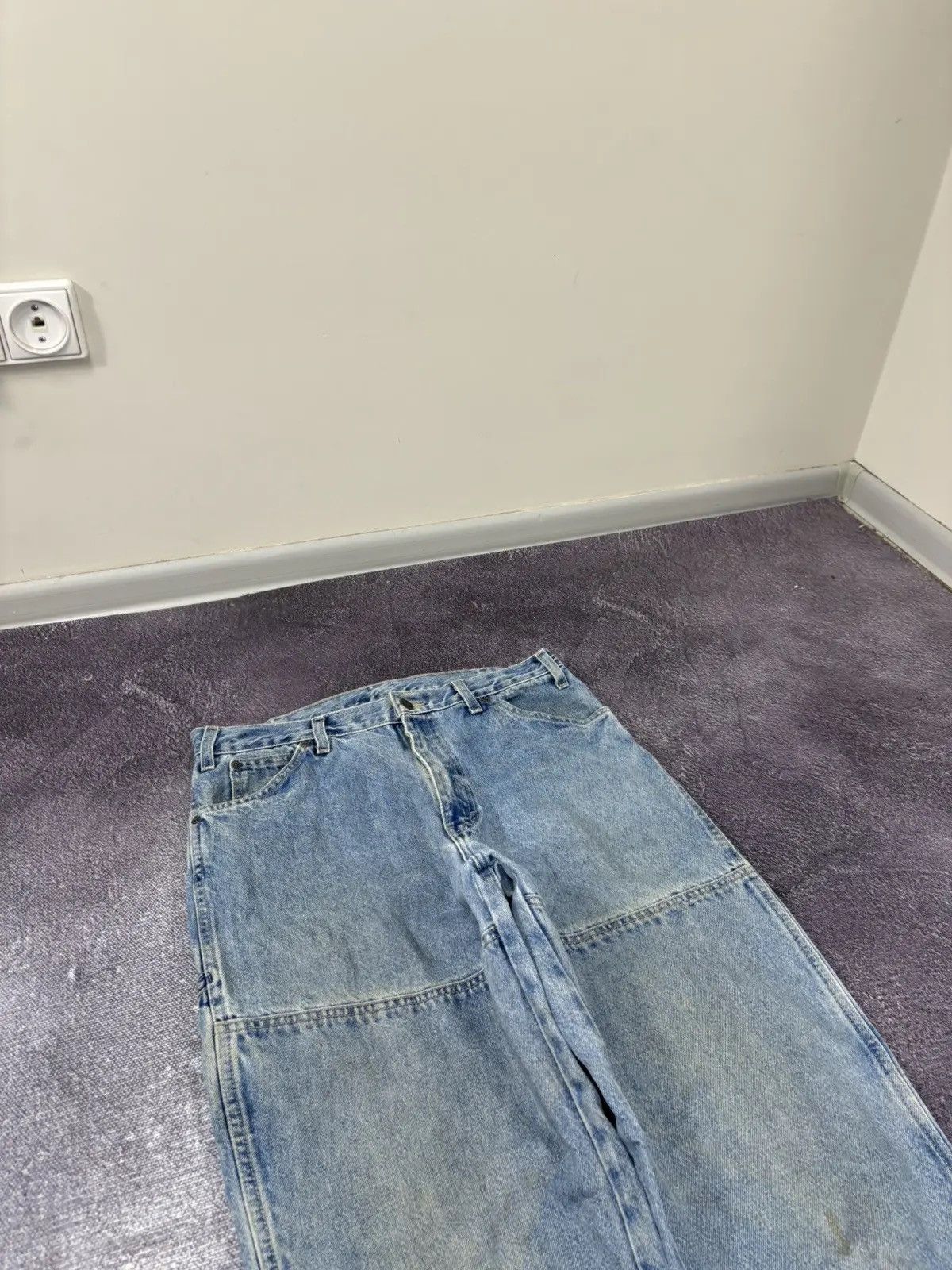 Dickies × Vintage Vintage Dickies Double Knee USA Faded Denim Hype Jeans Size US 32 / EU 48 - 4 Thumbnail