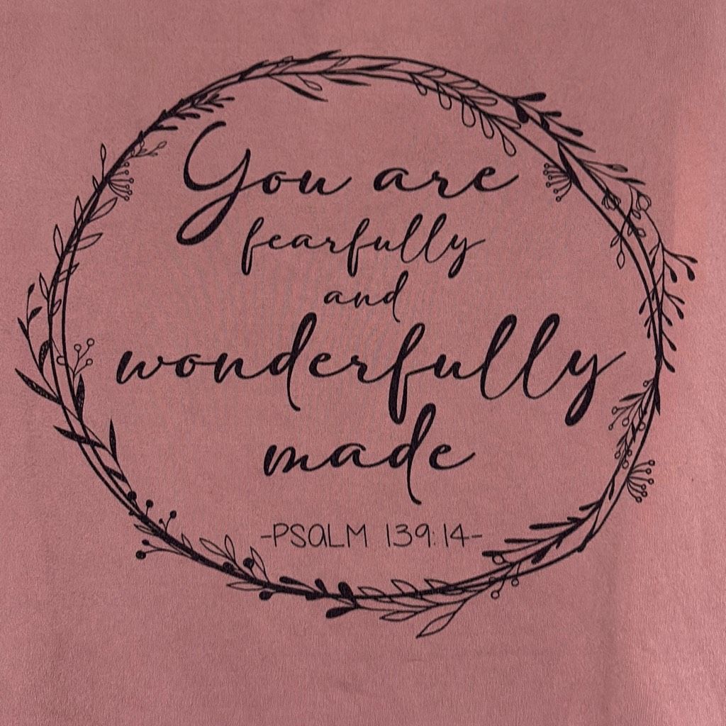 Other Ragdoll Womens Medium Maternity Pink Psalm 139.14 Wonderfull Size M / US 6-8 / IT 42-44 - 5 Thumbnail