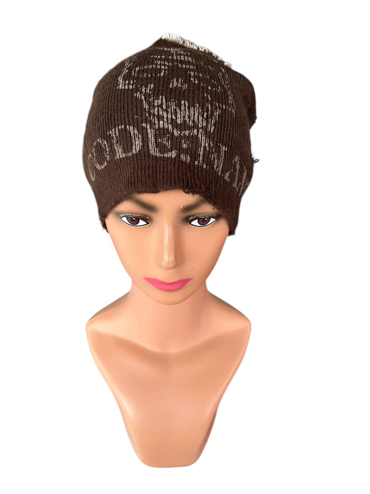 Japanese Brand × Kapital × Vintage Skull Japanese Distressed Punk Style Beanie Hats Size ONE SIZE - 3 Thumbnail