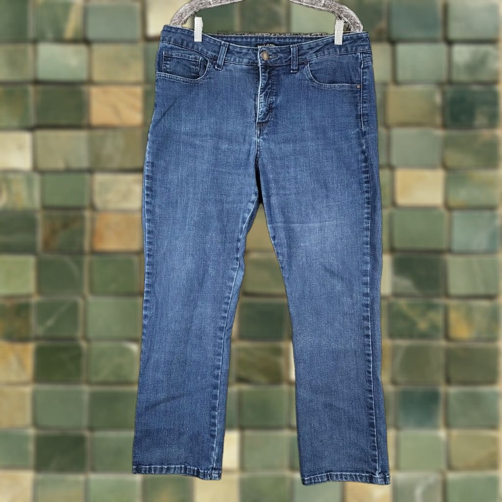 Lee LEE Jeans Women Cotton Blend Classic Fit Straight Leg Blue 16 Petite Womens Jeans 29" Inseam 36" Waist Blue Denim Size 38" / US 16 / IT 52 - 1 Thumbnail