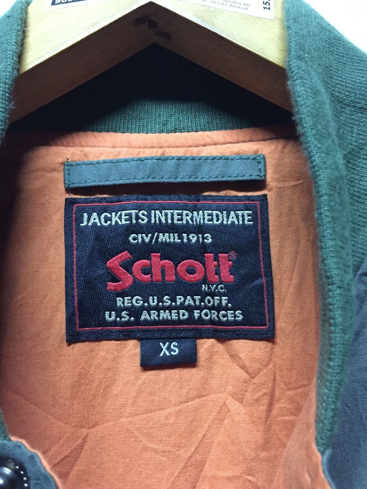Schott Schott NYC Intermediate Bomber Jacket Size US XS / EU 42 / 0 - 4 Thumbnail