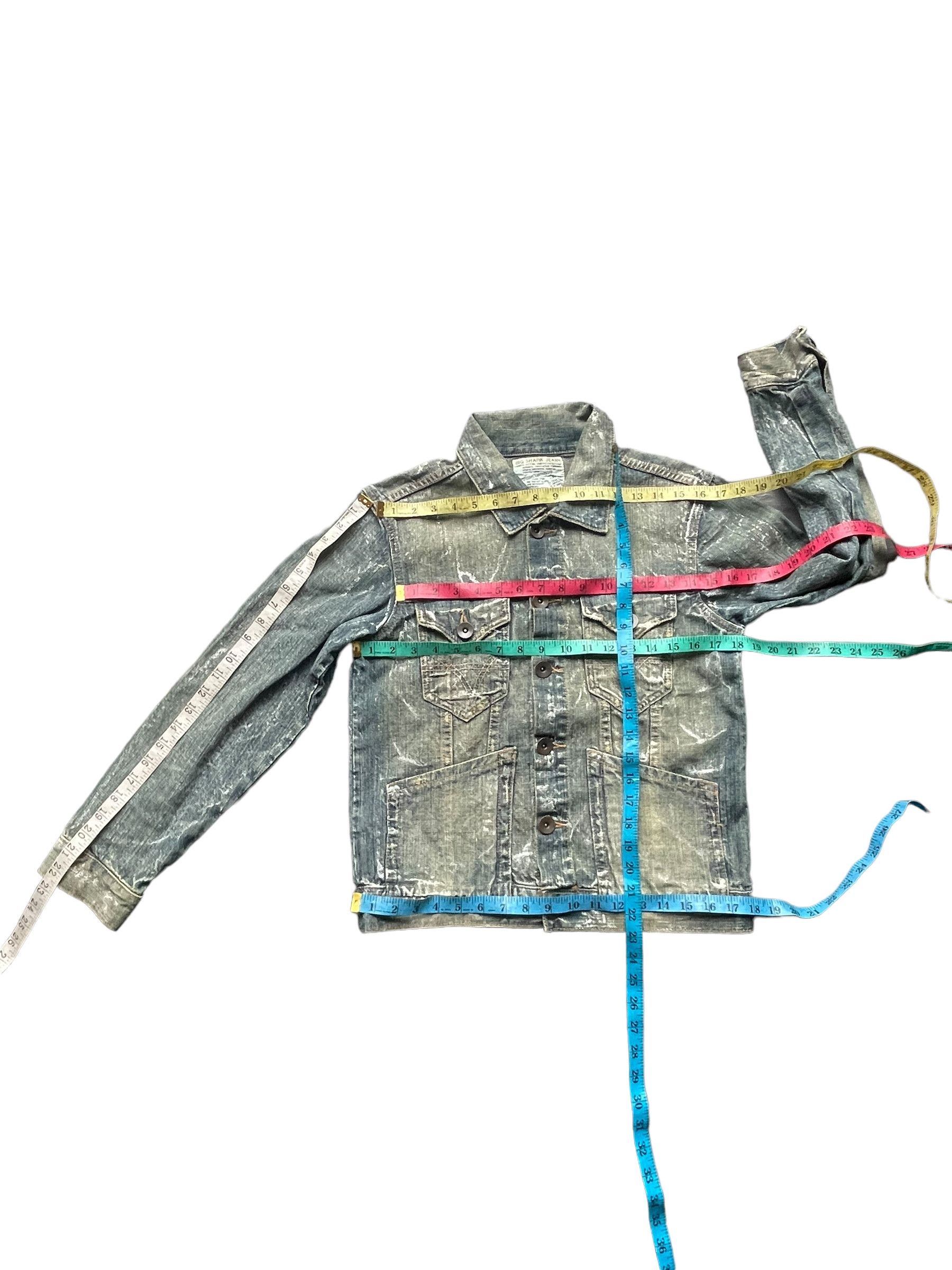 Japanese Brand Big Shark Painted Trucker Jacket Size US S / EU 44-46 / 1 - 6 Thumbnail