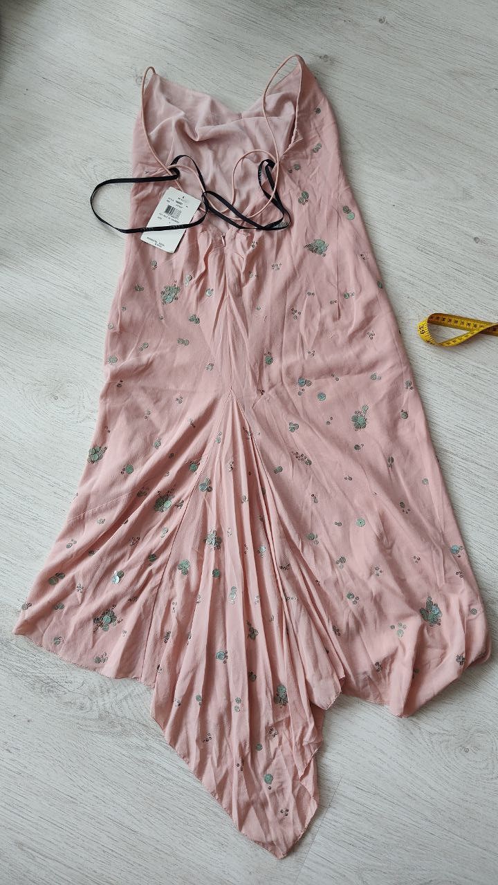 Designer Nicole Miller Sequin Asymmetric Midi Dress Sz 4 Size S / US 4 / IT 40 - 3 Thumbnail