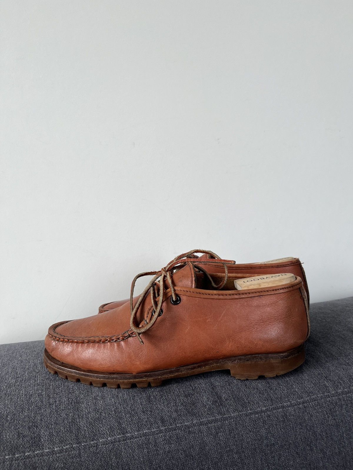 Quoddy Quoddy Handmade Leather Heritage Canoe Moccasins Boots Size US 7 / EU 40 - 8 Thumbnail