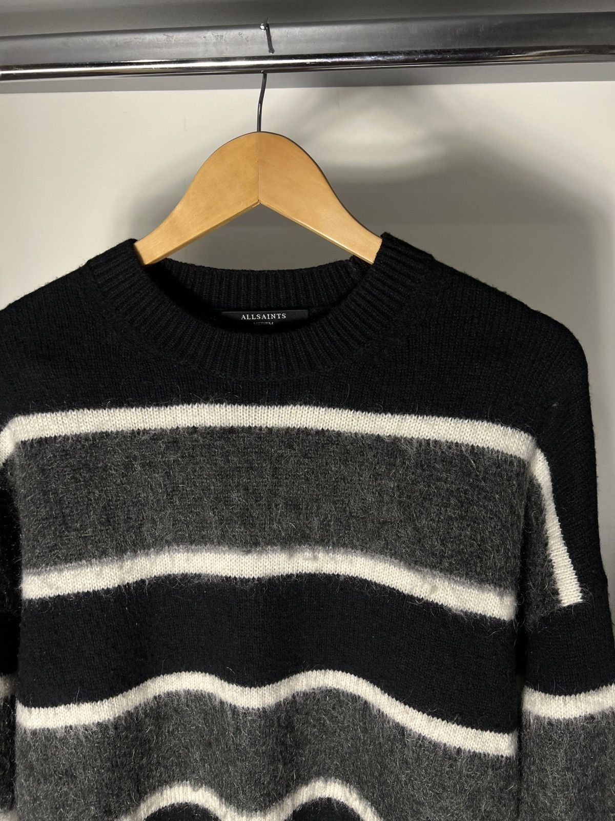 Allsaints ALLSAINTS DESIGNER SWEATER WOOL KNIT JAPANESE BRAND LUXURY Size US M / EU 48-50 / 2 - 10 Thumbnail
