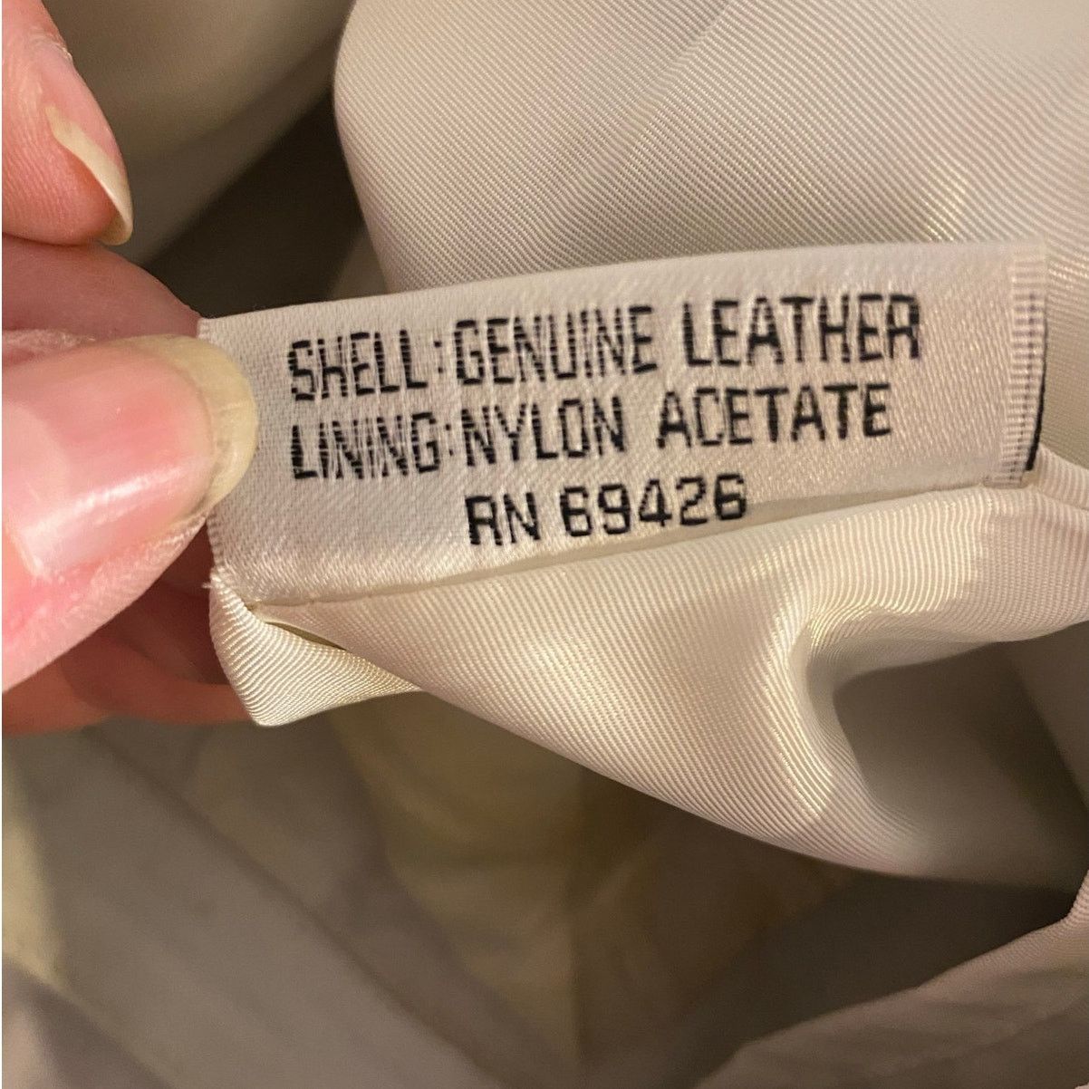 Wilsons Leather Vintage Genuine Leather Mini Skirt Cream Wilsons Leather 8 Size 30" / US 8 / IT 44 - 5 Thumbnail