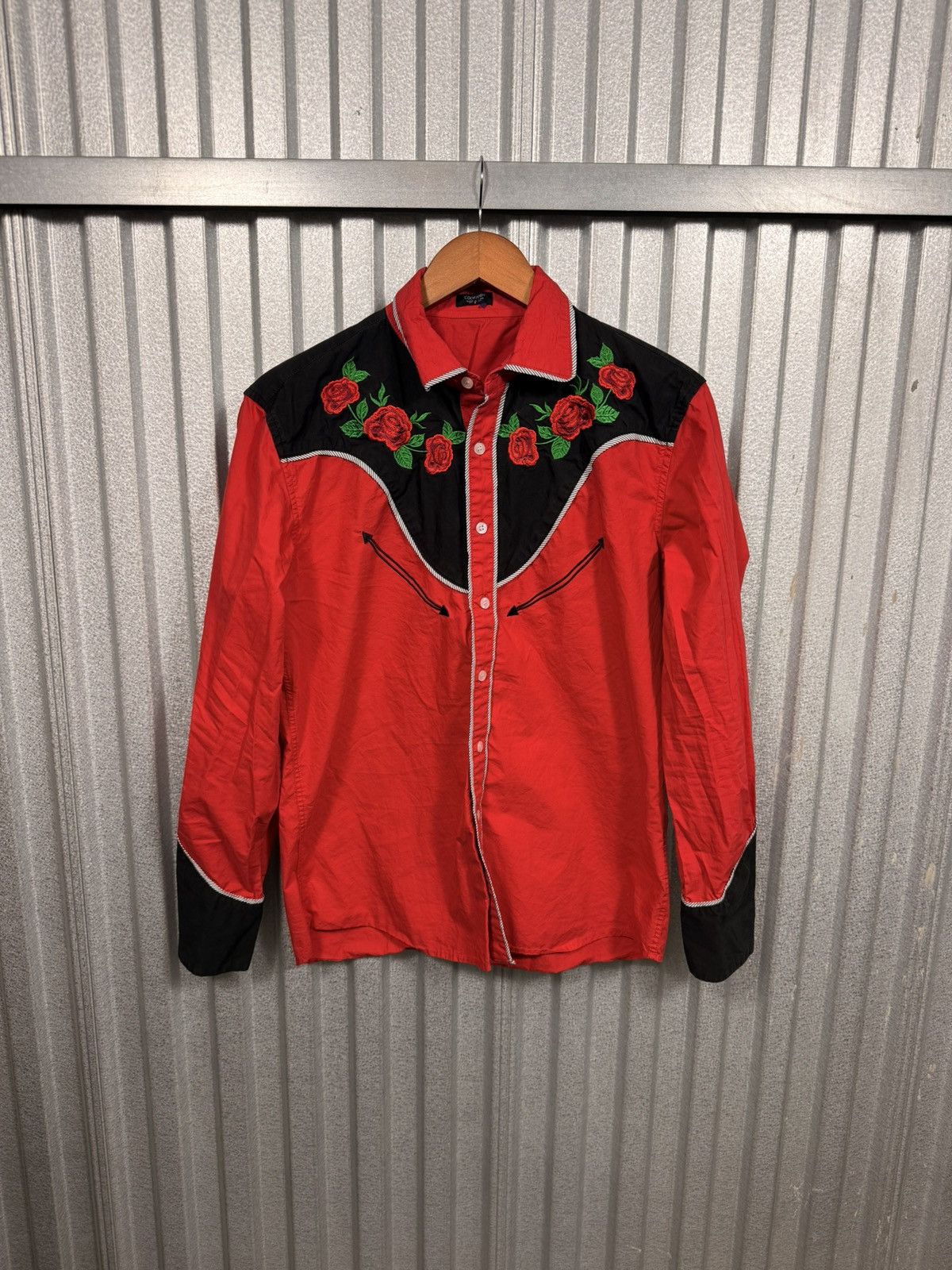 Other Coof Andy New Age Rose Embroidered Button Up Western Shirt Size US S / EU 44-46 / 1 - 4 Thumbnail