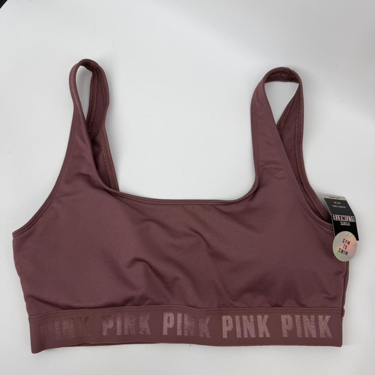 Victoria's Secret NWT Victoria's Secret PINK brown sports padded bra Size S Size S / US 4 / IT 40 - 1 Thumbnail