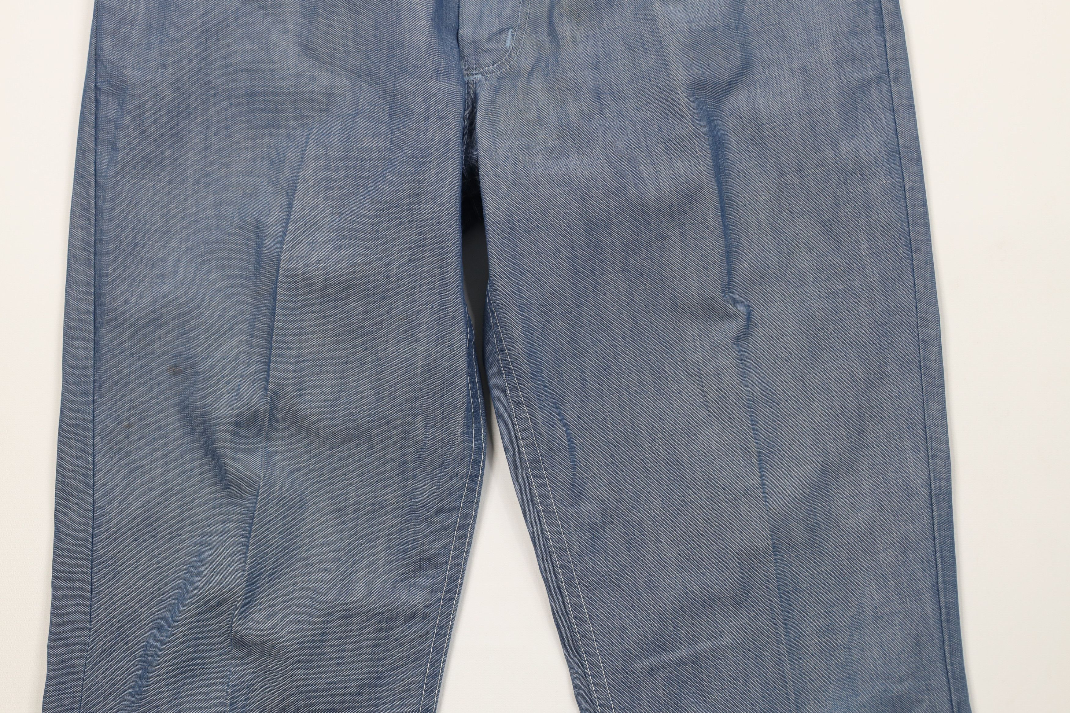 Vintage Vintage 60s Streetwear Chambray Flared Wide Leg Jeans USA Size US 34 / EU 50 - 3 Thumbnail
