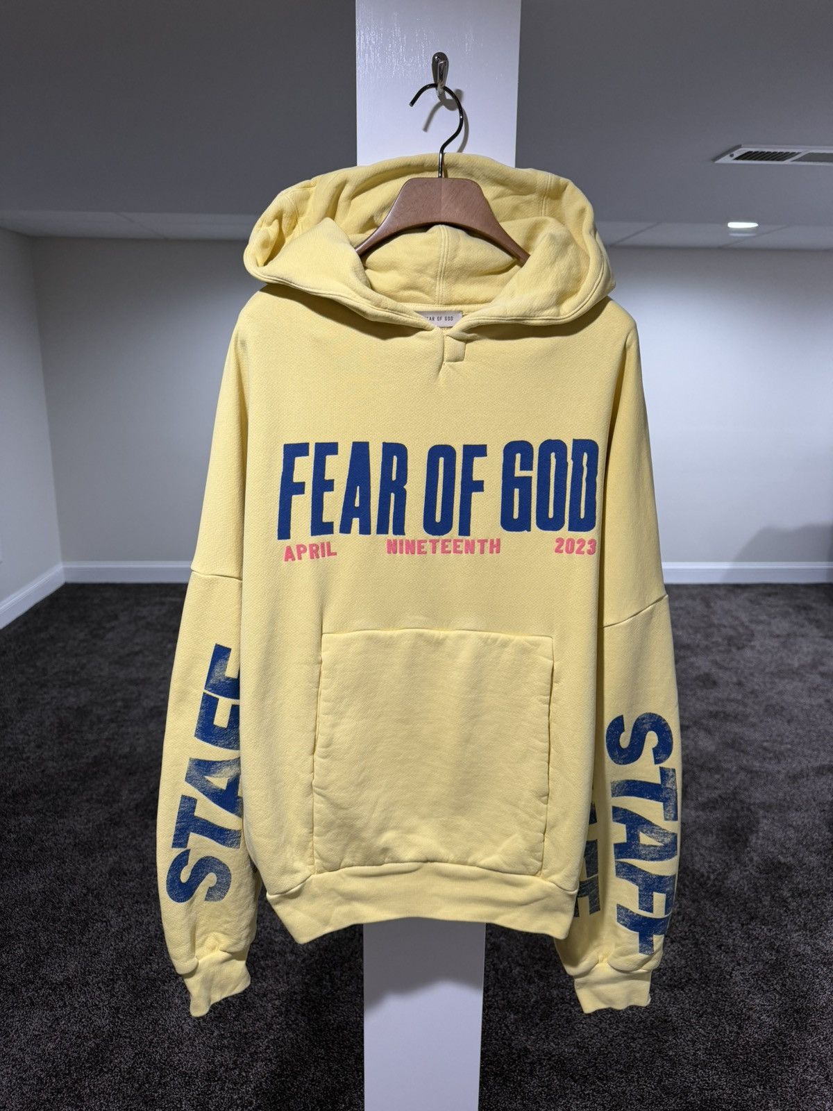 Fear of God × RRR-123 Fear of God x RRR-123 STAFF Hollywood Bowl Yellow Hoodie Size US S / EU 44-46 / 1 - 19 Thumbnail