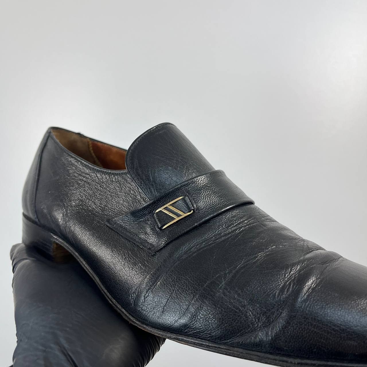 Other Grenson Footmaster Leather Loafers Black Mens Size 7.5Uk Size US 7.5 / EU 40-41 - 2 Thumbnail