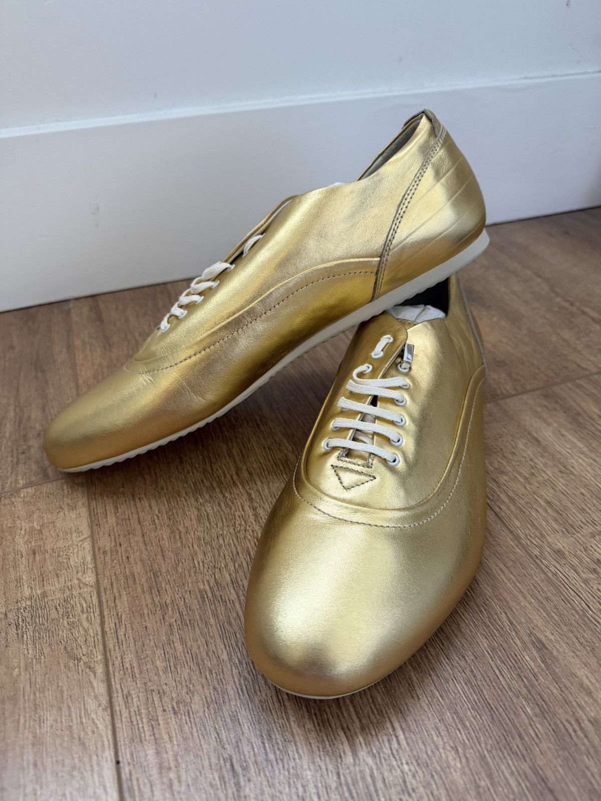 Dior Dior Homme AW07 Navigate Gold Goatskin Sneakers Size US 8.5 / EU 41-42 - 2 Thumbnail