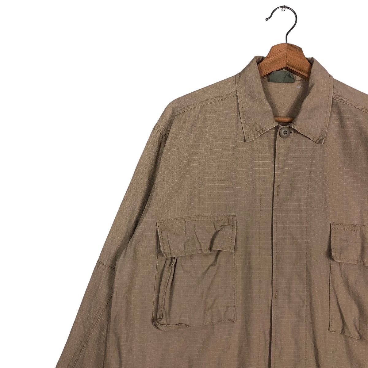 Japanese Brand 🔥Vintage HBT Inspector Cargo Jacket Multi Pocket Army Size US M / EU 48-50 / 2 - 7 Thumbnail