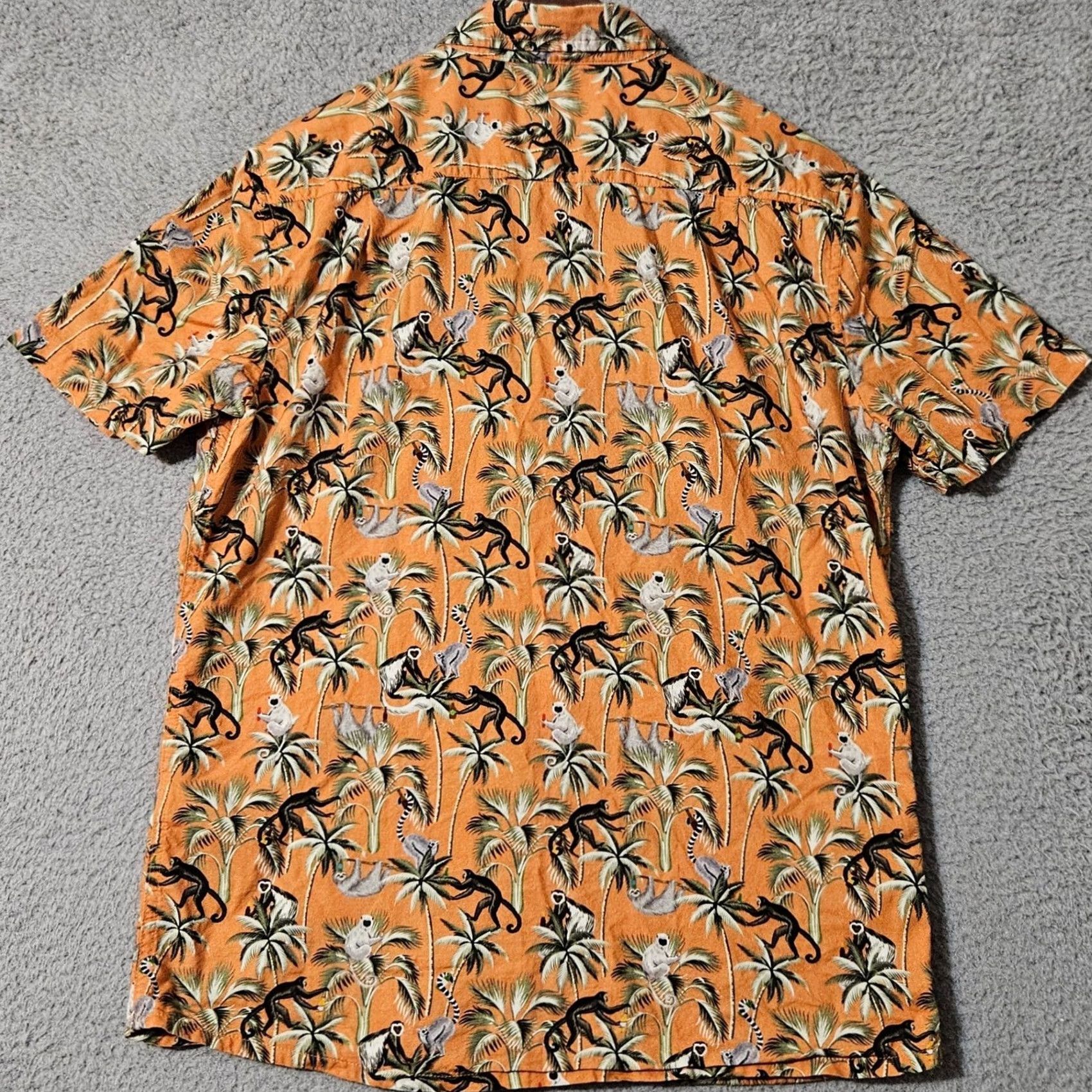Vintage Baja Llama Shirt Mens Small Orange Geometric Bright Fight Against Boring Monkeys Size US S / EU 44-46 / 1 - 3 Thumbnail