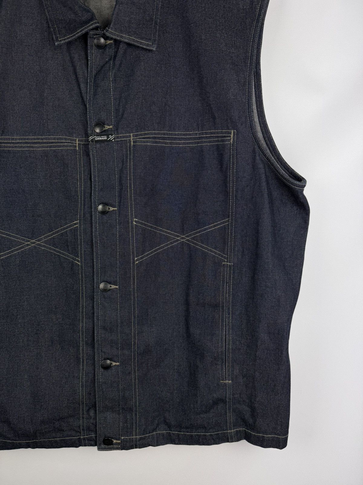 Marithe + Francois Girbaud × Vintage Marithe Francois Girbaud VTG Denim Trucker Vest Jacket Size US XXL / EU 58 / 5 - 6 Thumbnail