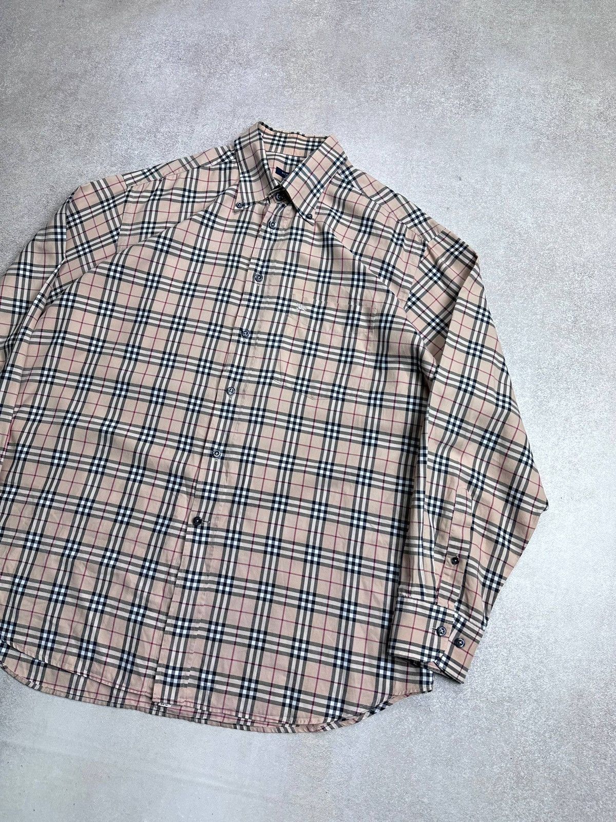 Burberry Vintage Burberry Nova Check Button Shirt XL Size US XL / EU 56 / 4 - 2 Thumbnail