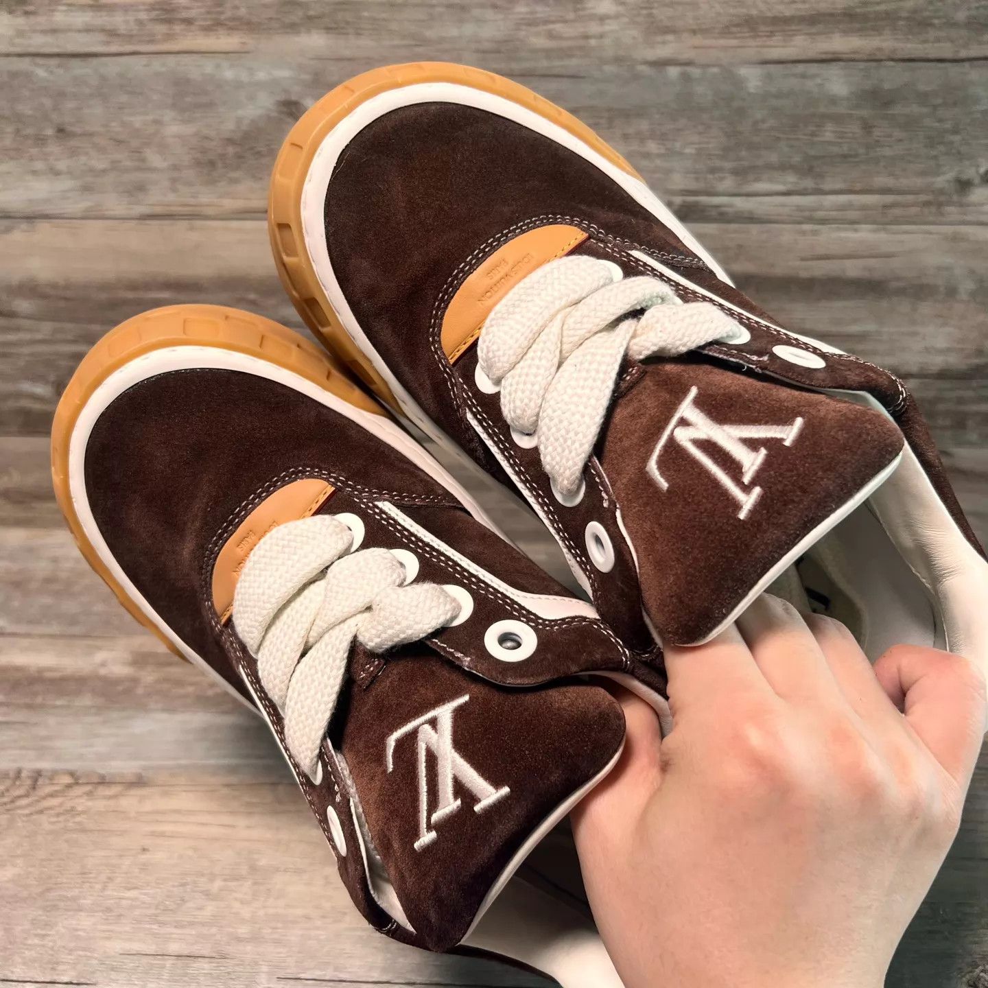 Louis Vuitton LV Tilted Shoe White Red Chestnut Burgundy UK6.5/40.5 Size US 7.5 / EU 40-41 - 5 Thumbnail