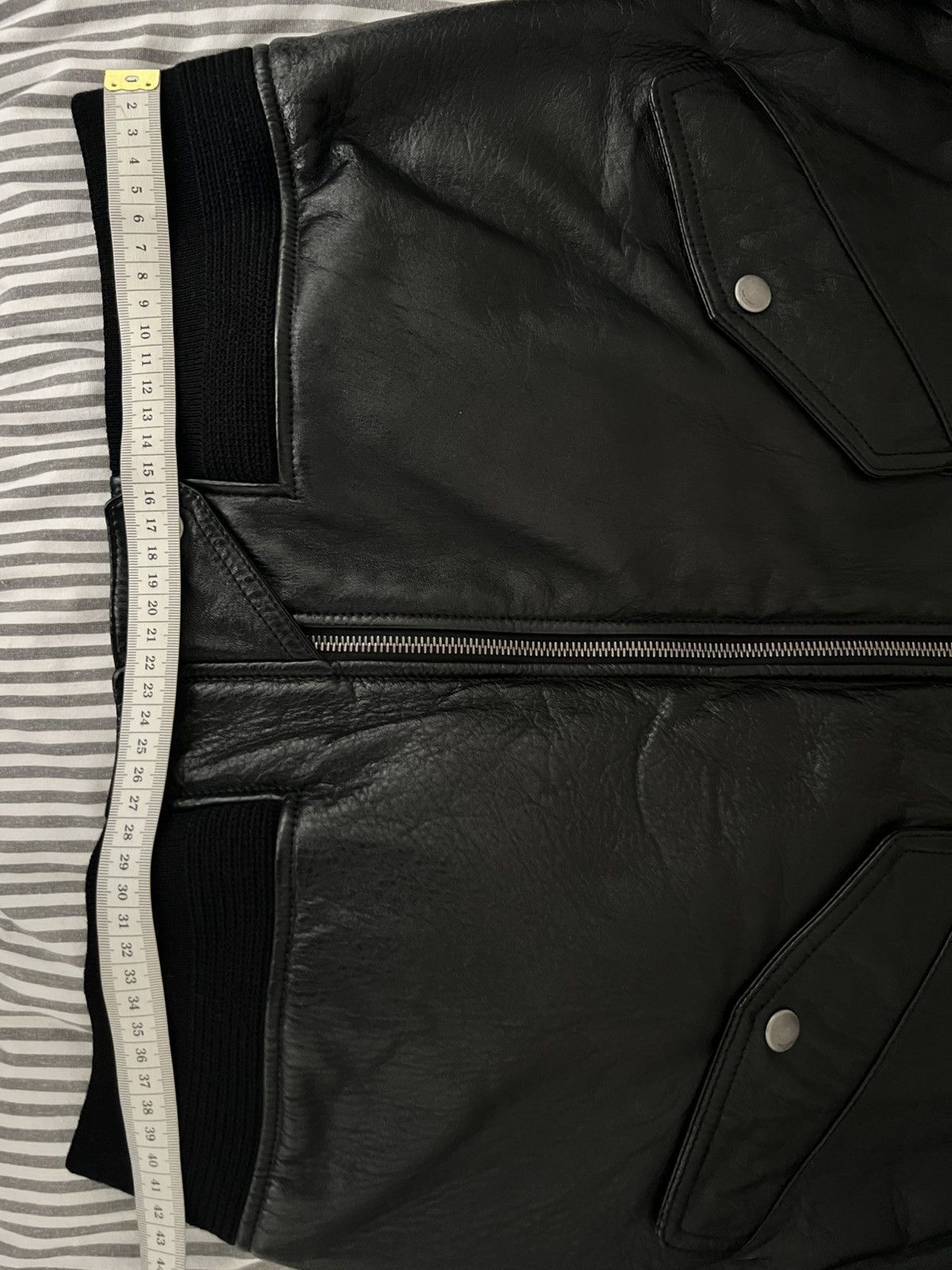 Saint Laurent Paris Saint Laurent MA-1 Leather Bomber Jacket Size US M / EU 48-50 / 2 - 7 Thumbnail