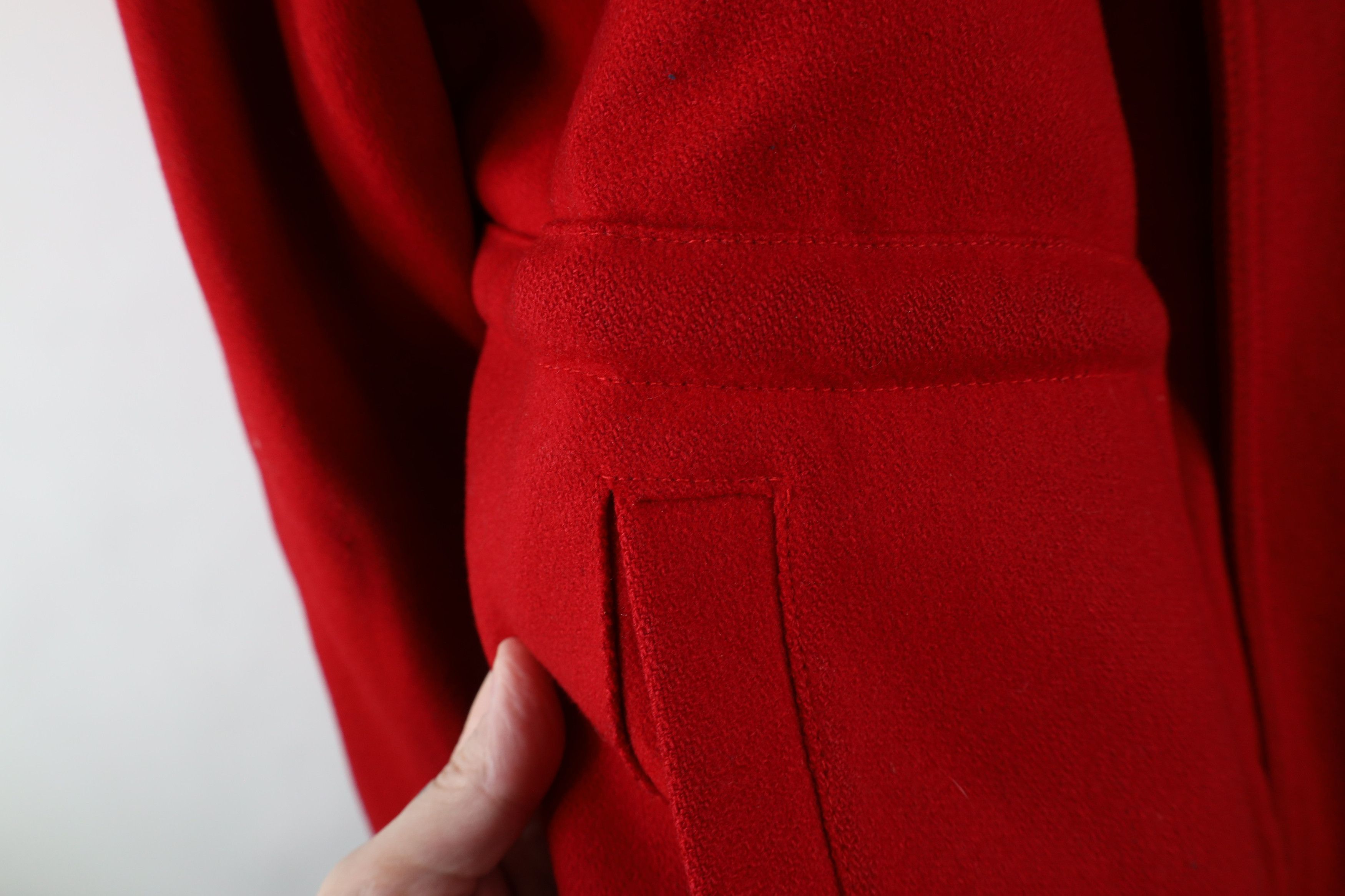 Vintage Vintage 90s Streetwear Wool Cafe Racer Bomber Jacket Red Size US L / EU 52-54 / 3 - 5 Thumbnail