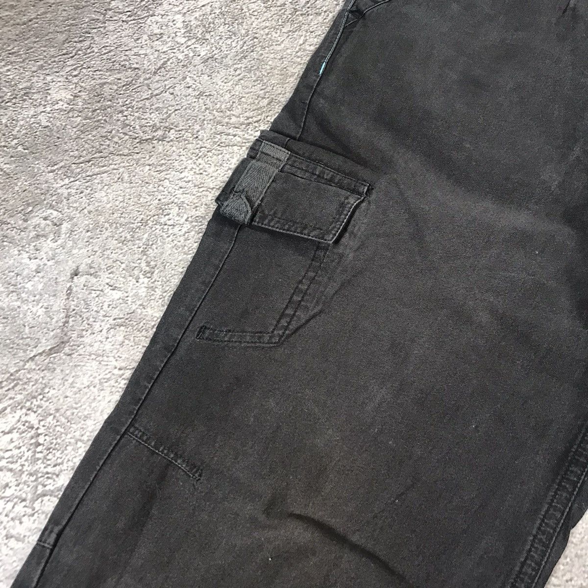 Vintage Vintage Y2K Faded Black Baggy Cargo Pants Tactical Streetwea Size 30" / US 8 / IT 44 - 3 Thumbnail