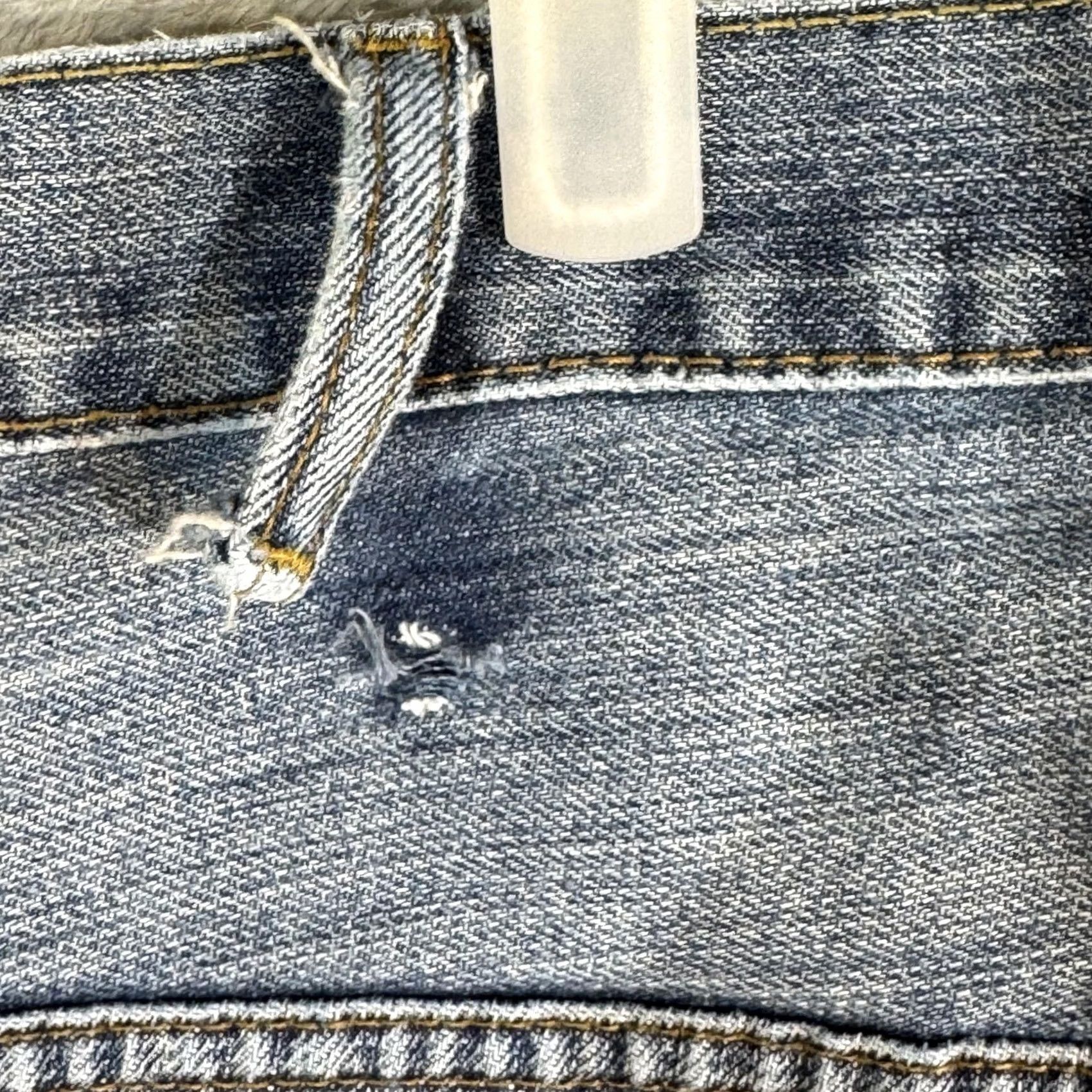 Levi's Levi's 569 Jeans Mens 38x32 Blue Relaxed Straight Heavyweight Denim 100% Cotton 5-Pocket Distressed / Whiskered - Regular Fit, Zip Fly, Button Size US 38 / EU 54 - 5 Thumbnail