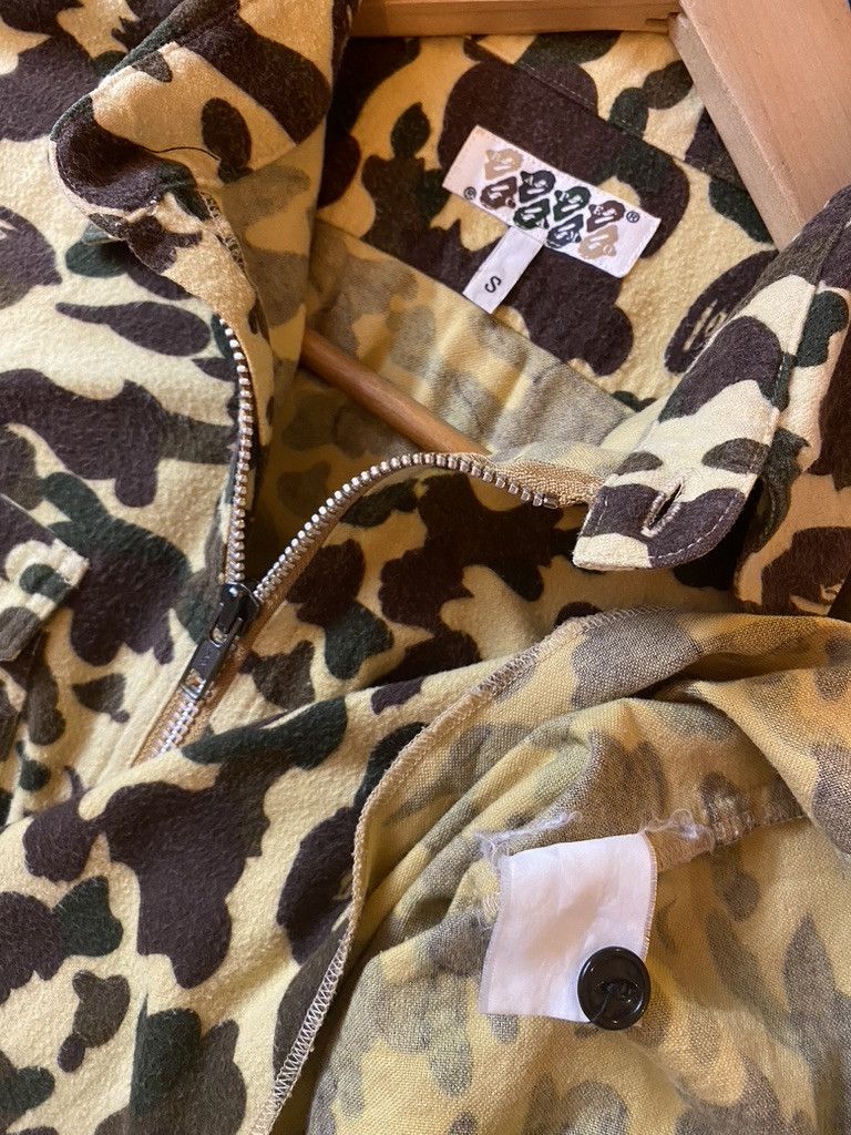 Bape 90s Vintage Bape Chamois Cloth Fleece 1/2 Zip Overshirt Size US S / EU 44-46 / 1 - 8 Thumbnail