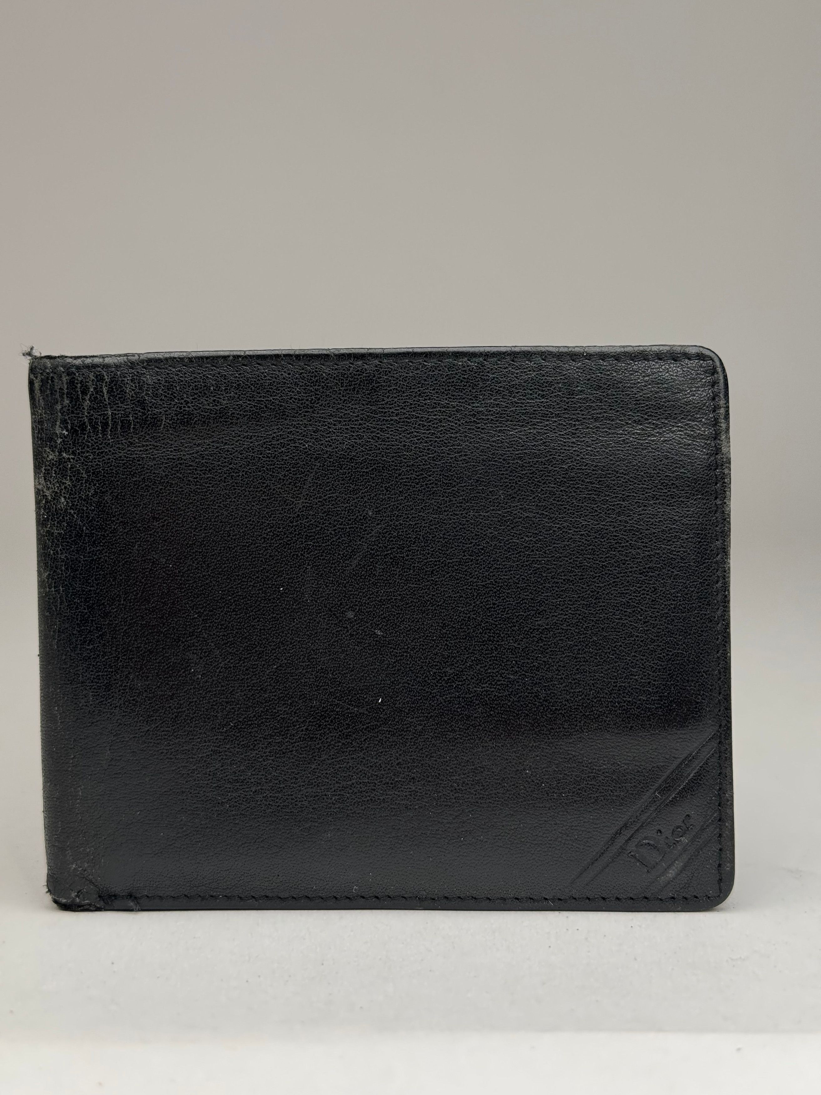 Dior Vintage Leather Wallet Black Size ONE SIZE - 1 Thumbnail
