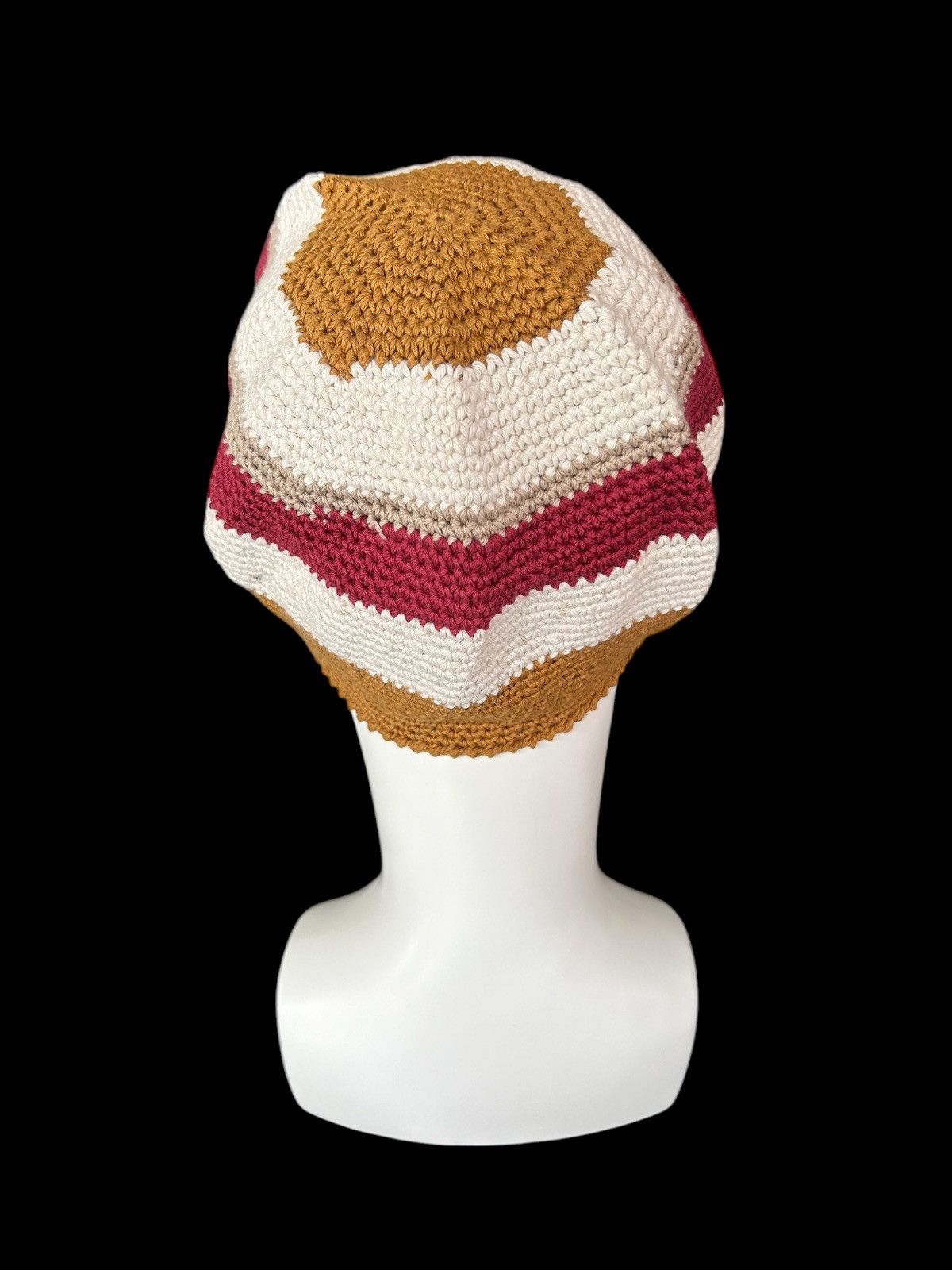 Japanese Brand × Kapital × Vintage Crochet knitted handmade Beanie Hats Rare☠️☠️ Size ONE SIZE - 3 Thumbnail