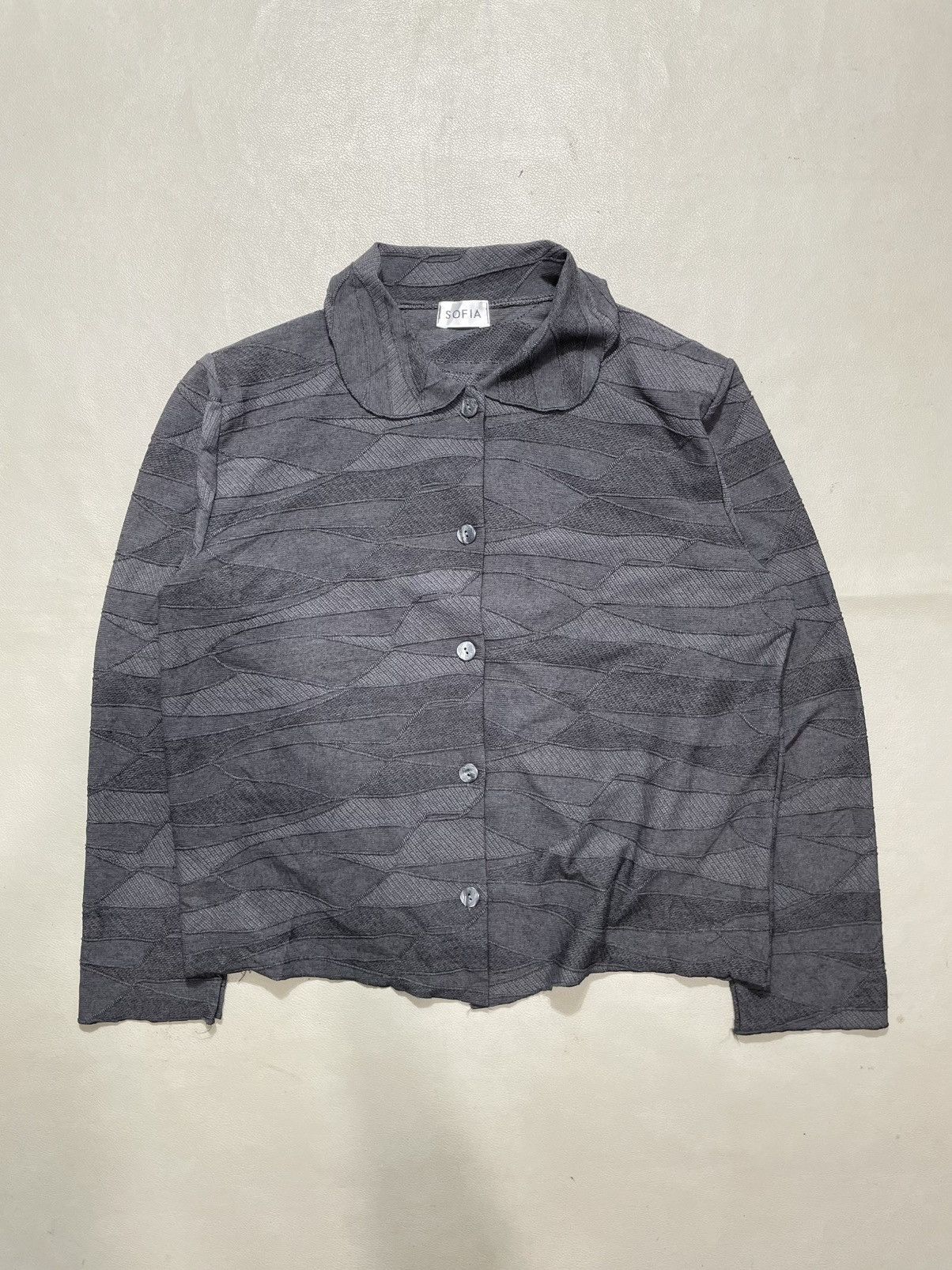 Issey Miyake Japan Sofia - Abstract Patchwork boxy Shirt Issey style Size M / US 6-8 / IT 42-44 - 1 Thumbnail
