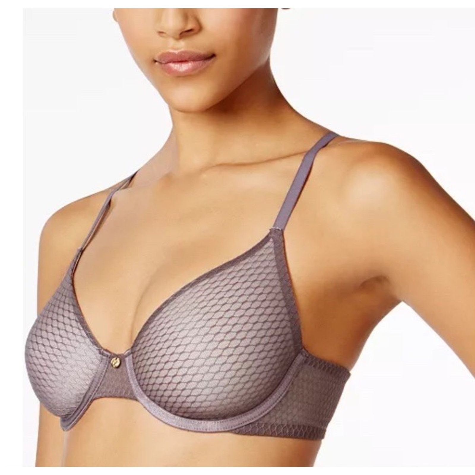 Other Natori Gray Plum Paradox Unlined Underwire Bra Size 34DD Size ONE SIZE - 1 Thumbnail