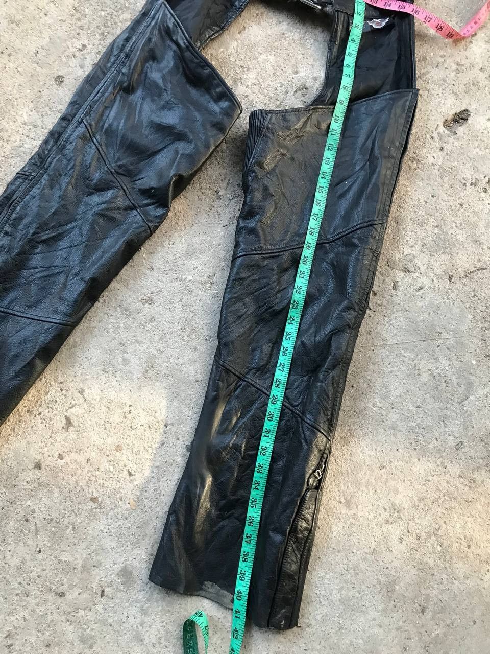 Harley Davidson × Leather Leather Pants Harley Davison Size US 33 - 12 Thumbnail