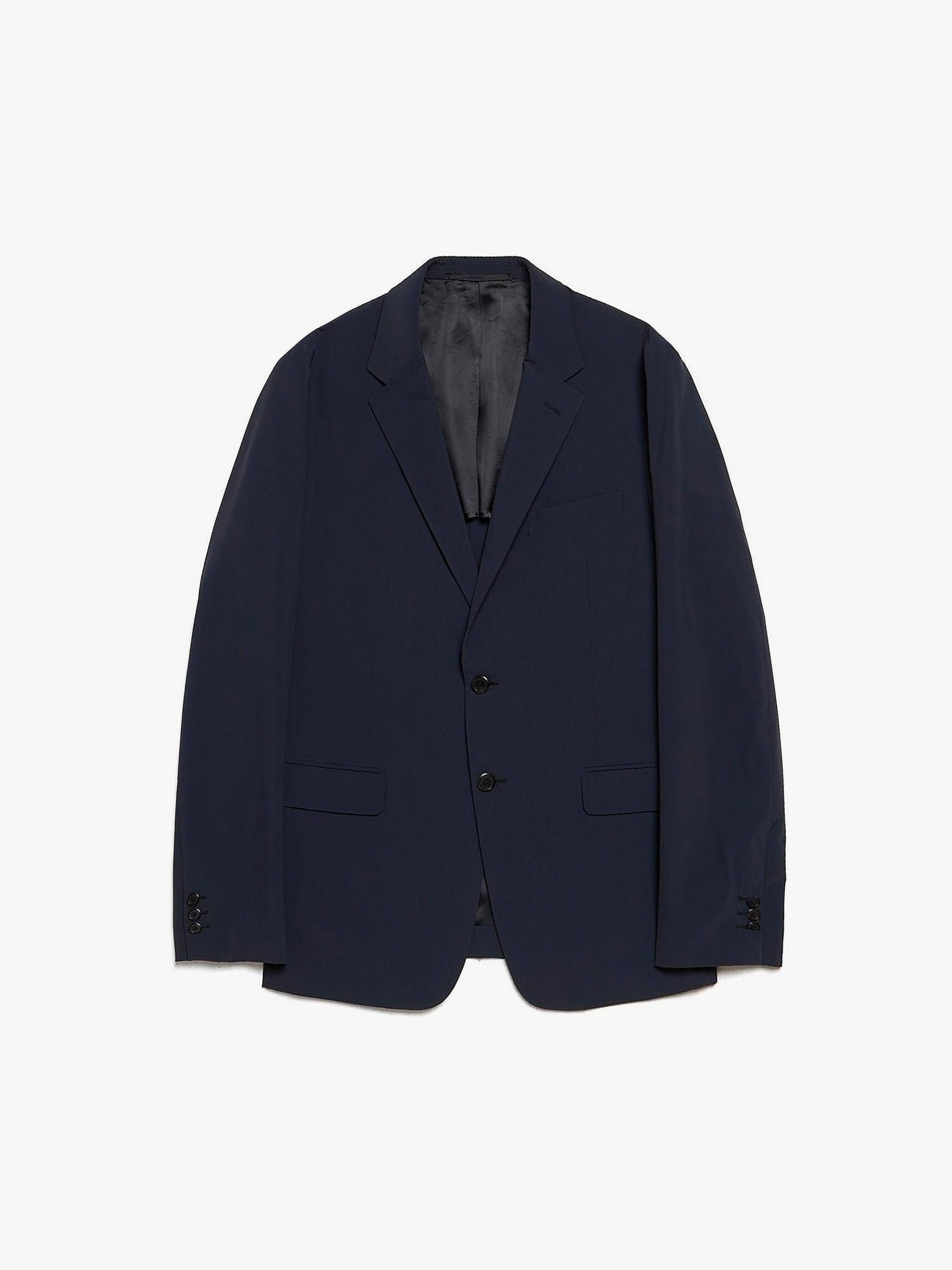 Prada Dark Navy Classic Polyamide Blazer Size US M / EU 48-50 / 2 - 1 Thumbnail