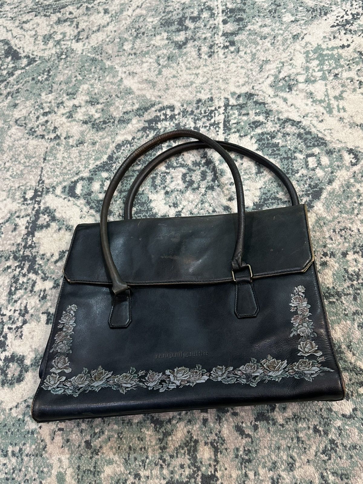 Jean Paul Gaultier Vintage Jean Paul Gaultier Red Rose Leather Bag Size ONE SIZE - 6 Thumbnail