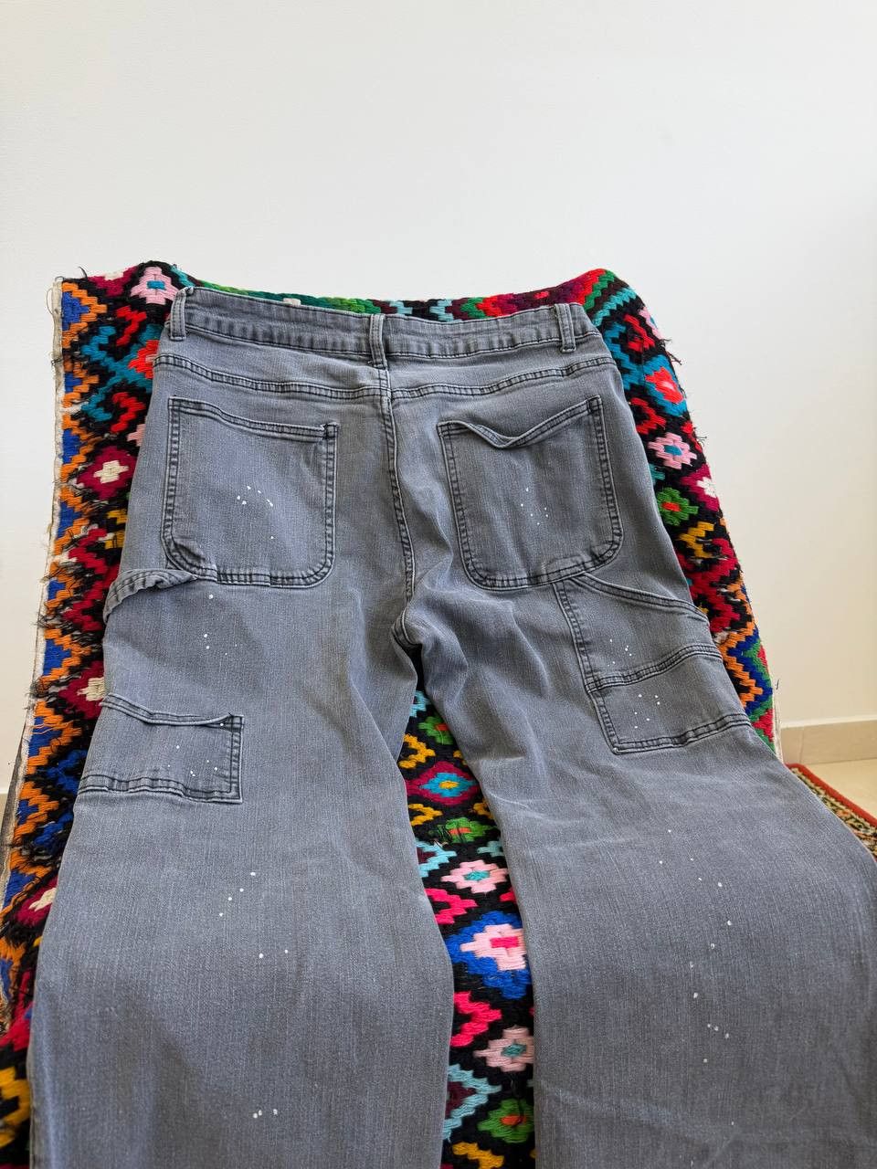 Tornado Mart Rare Japanese flared crazy pattern flared jeans tornado mart Size US 32 / EU 48 - 10 Thumbnail