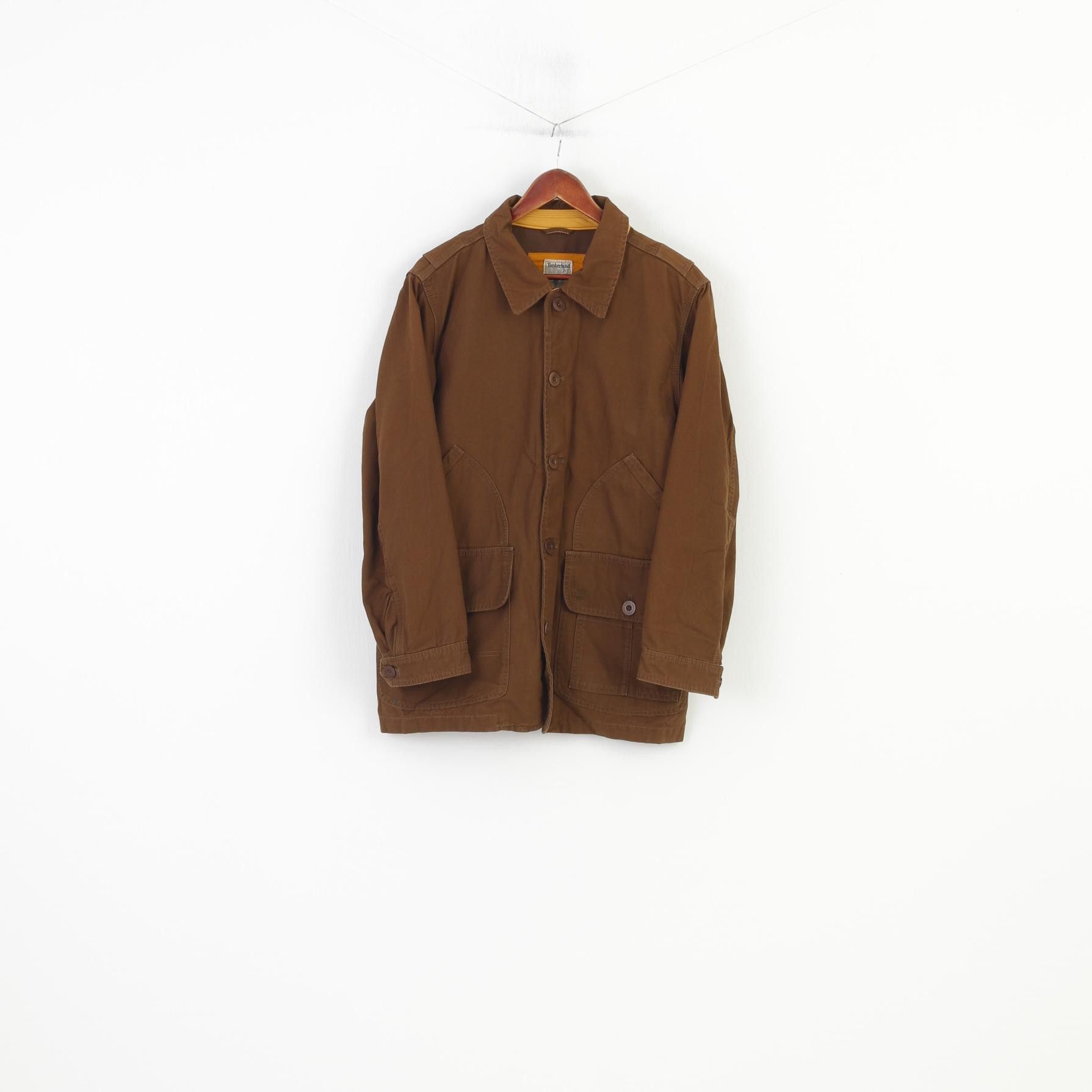 Timberland Timberland Men S Jacket Brown Cotton Zip Up Classic 11046 Size US S / EU 44-46 / 1 - 2 Thumbnail