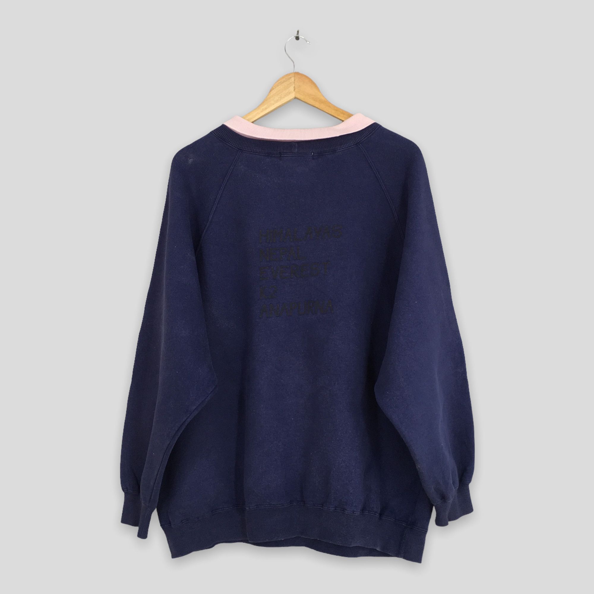 Vintage Vintage 90s Outfitter Hike Blue Sweatshirt XXLarge Size US XXL / EU 58 / 5 - 7 Thumbnail