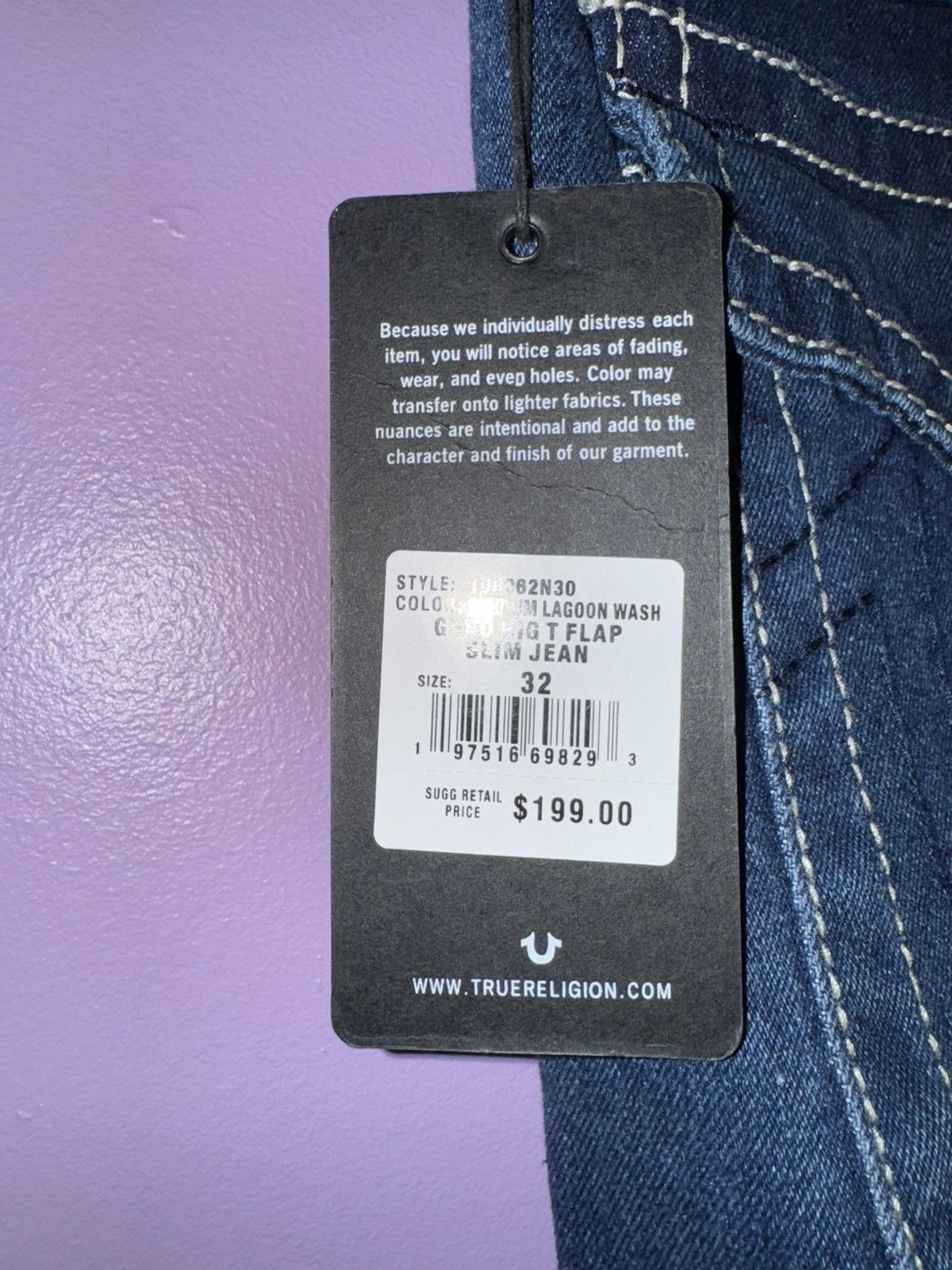 True Religion True Religon Geno Relaxed Slim Jean Size US 32 / EU 48 - 5 Thumbnail