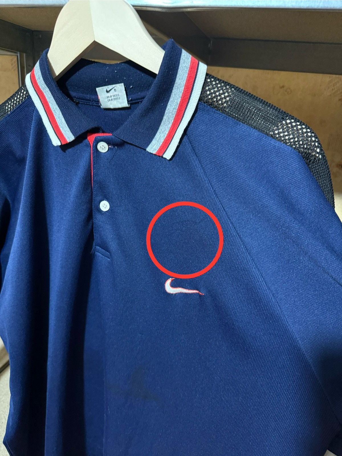 Nike × Vintage 🇺🇸 Vintage 90s Nike Polo T-shirt PSG Made In USA Y2K Hype Size US XL / EU 56 / 4 - 11 Thumbnail