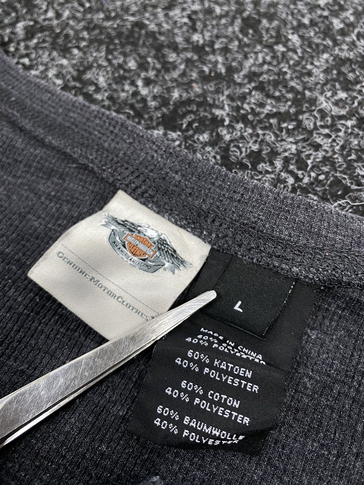 Harley Davidson × Vintage Vintage 90’s Harley Davidson Big Logo Moto Y2K Long Sleeve Size L / US 10 / IT 46 - 9 Thumbnail