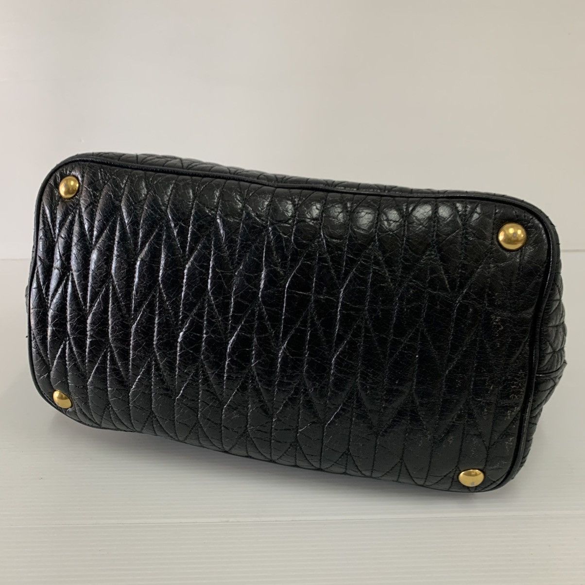 Miu Miu Miu Miu Matelasse Black Leather Shoulder Bag Size ONE SIZE - 6 Thumbnail