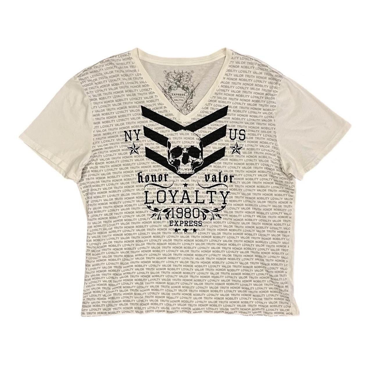 Express Express Skull Graphic Tee/T-Shirt Size XXL / US 16-18 / IT 52-54 - 1 Thumbnail