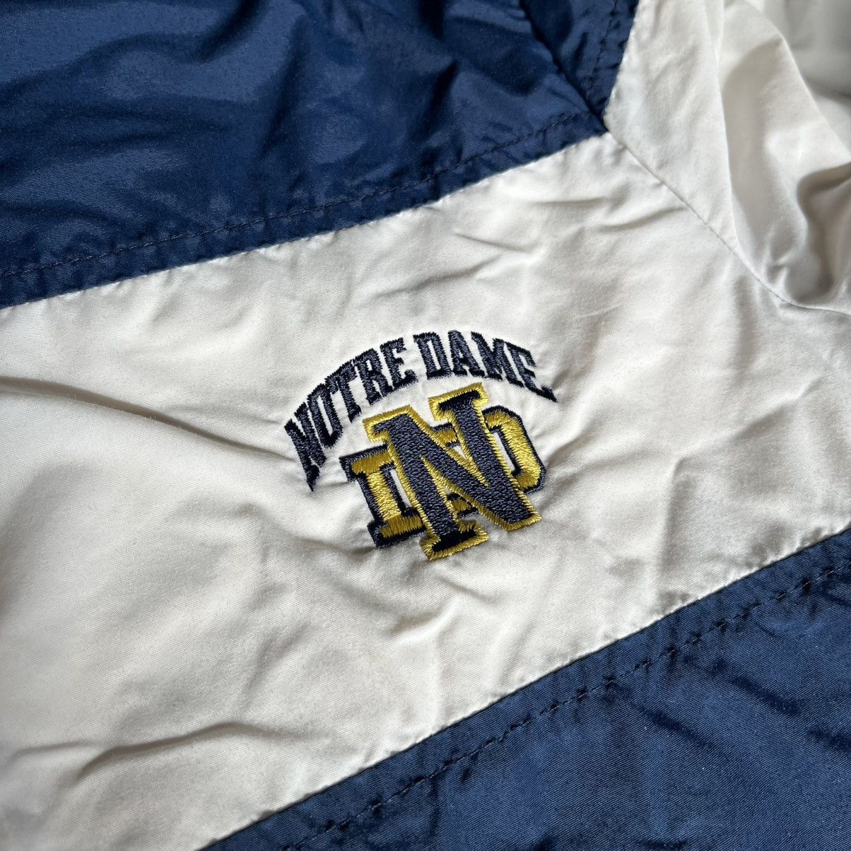 Champion × Vintage Vintage 1980s Champion Notre Dame Nylon Zip Coaches Jacket Size US M / EU 48-50 / 2 - 6 Thumbnail