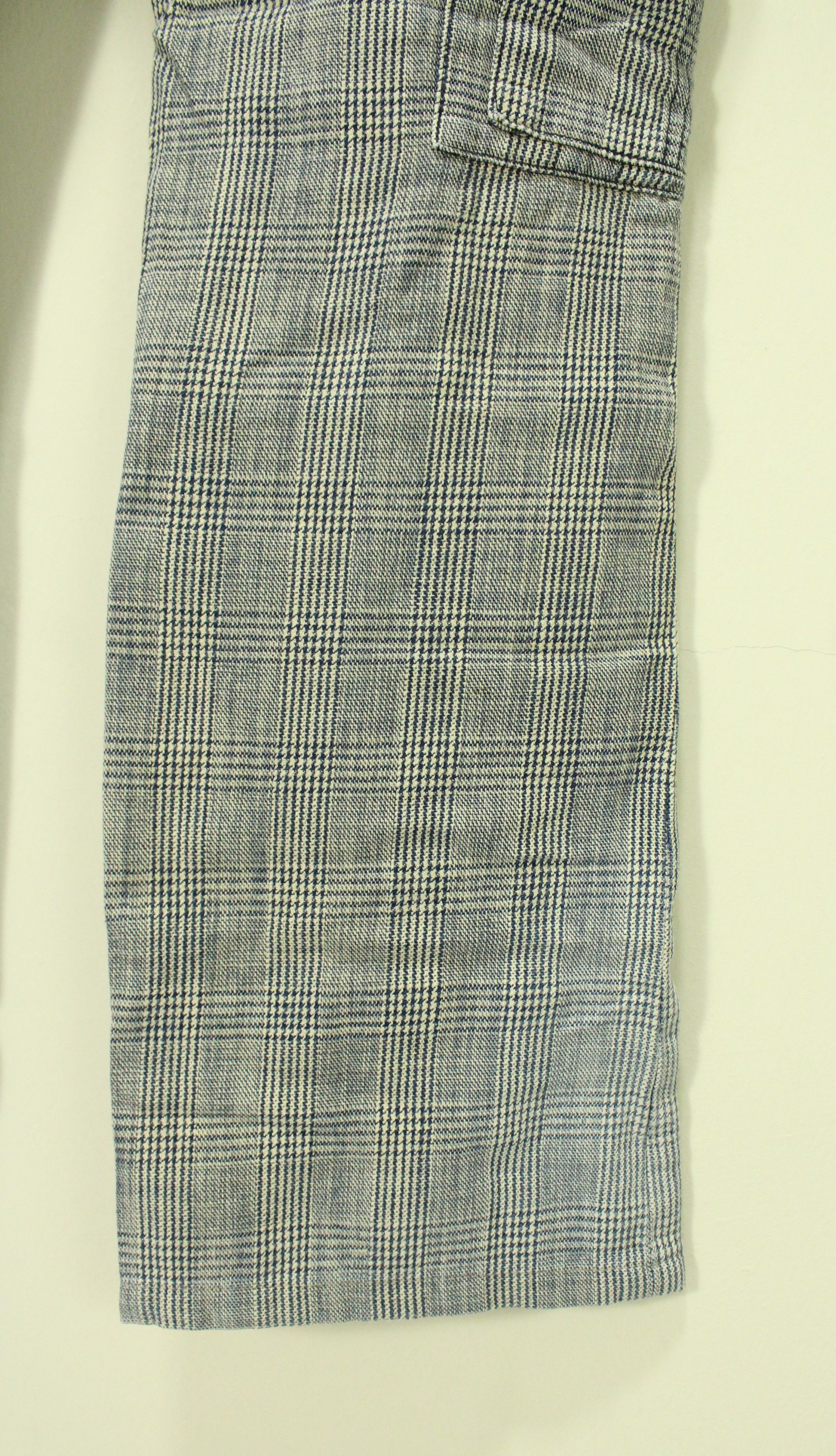 semanticdesign SEMANTIC DESIGN Pants Tactical Cargos Plaid Woven Rare Size US 31 - 14 Thumbnail