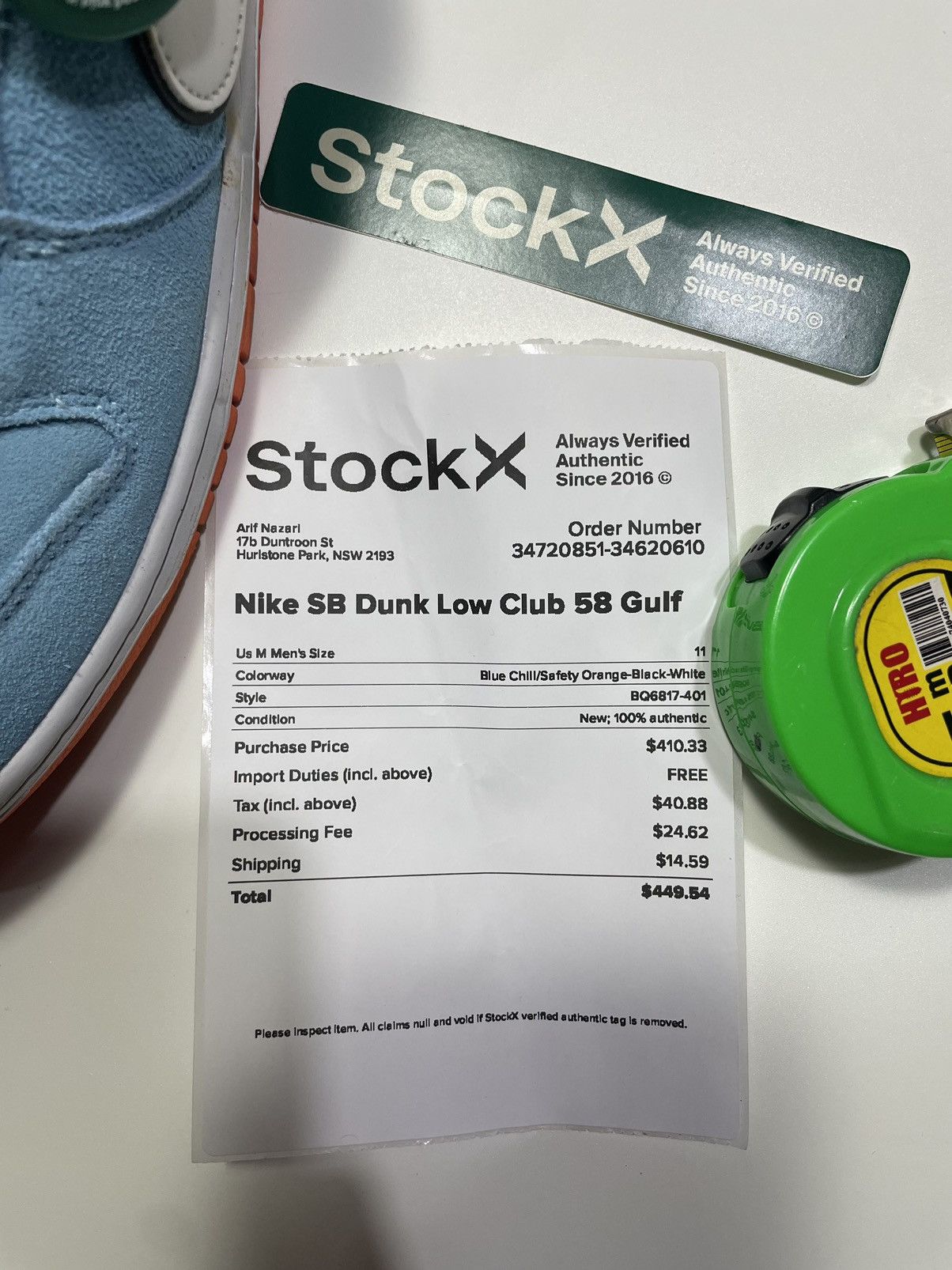 Nike Nike SB Dunk Low Pro Club 58 Gulf Size US 11 / EU 44 - 2 Thumbnail
