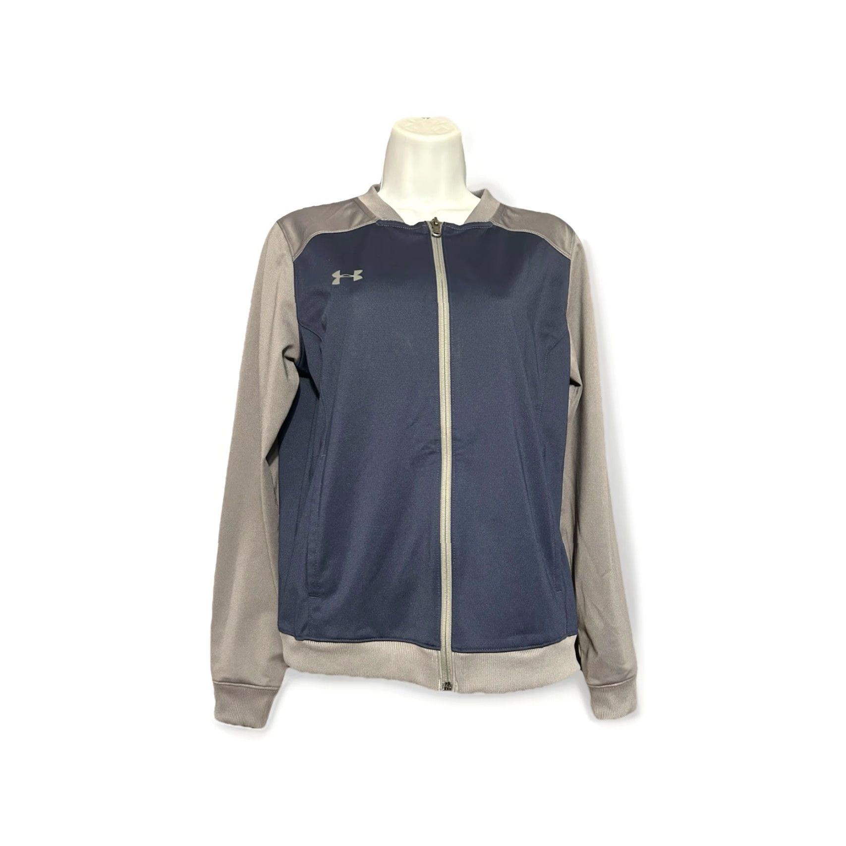 Under Armour Under Armour Challenger II Full Zip Track Jacket Women M Blue Gray Size M / US 6-8 / IT 42-44 - 2 Thumbnail
