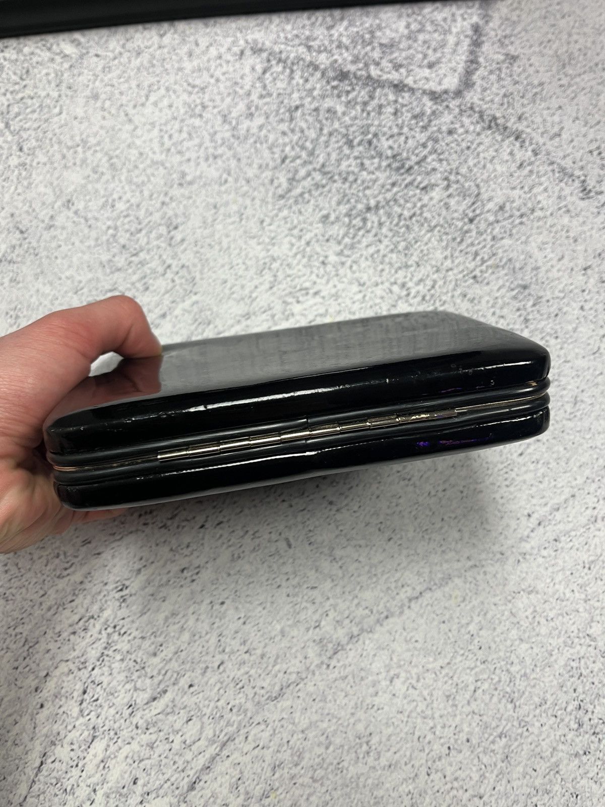 Vintage Vintage Yves Saint Laurent Clutch Bag Patent Leather Case Size ONE SIZE - 7 Thumbnail